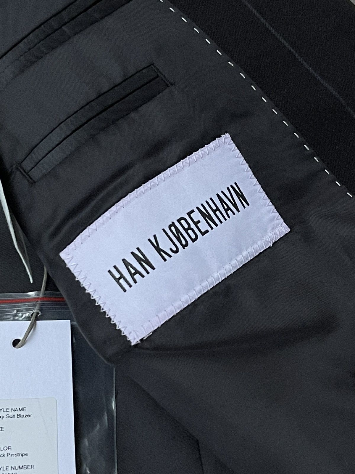 Han Kjobenhavn !DS! AW22 Han Kjobenhavn Boxy Suit Stripped Blazer Size 38R - 18 Thumbnail