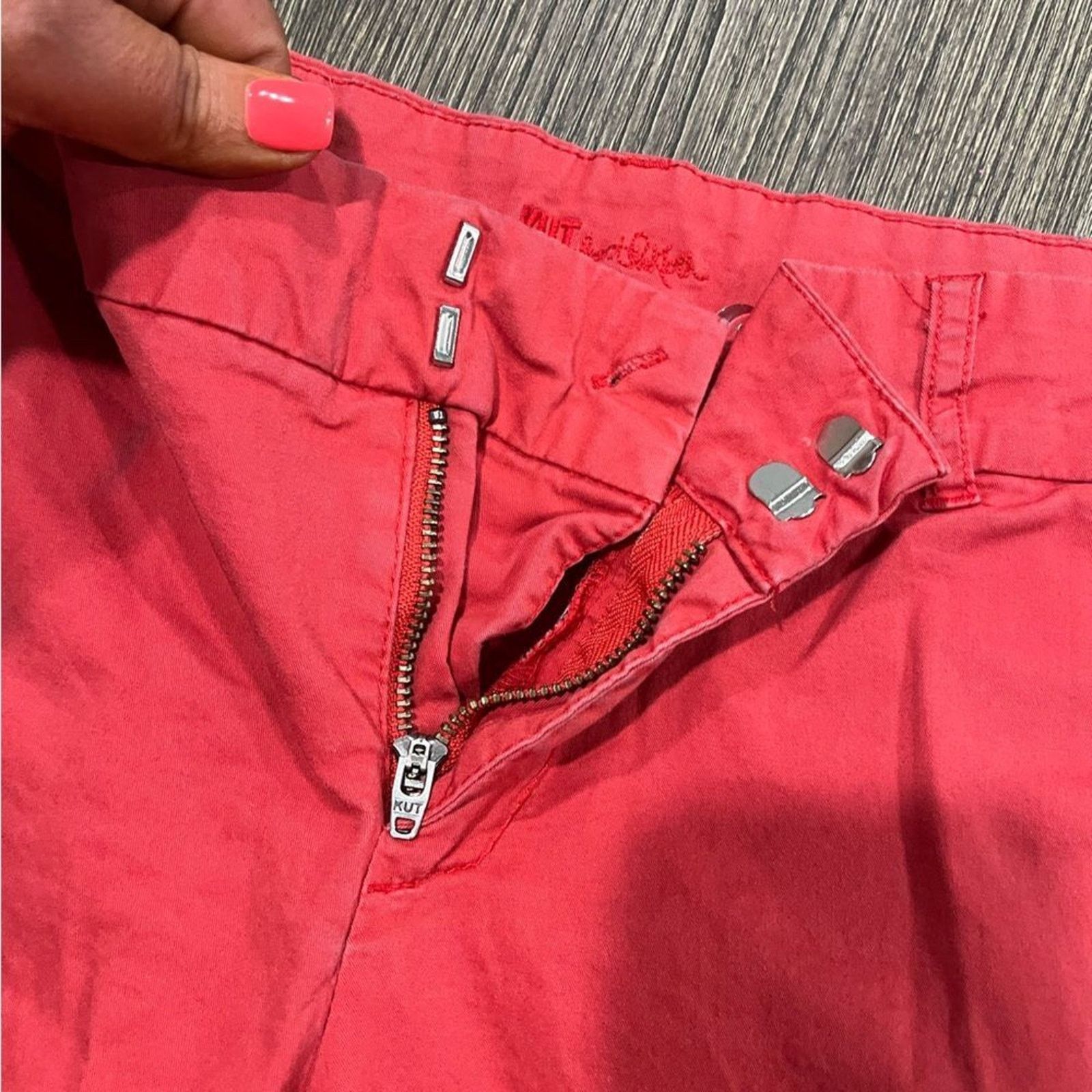 Vintage KUT from the Kloth Womens Pants Straight Leg Stretch Size 8 Size 30" / US 8 / IT 44 - 11 Thumbnail