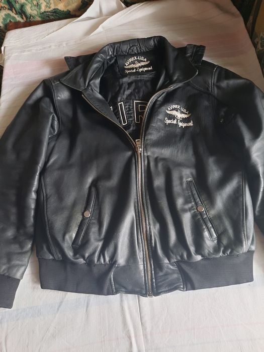 Avirex AVIREX leather jacket, vintage, 90s hip hop 1990s varsity M Size US M / EU 48-50 / 2 - 3 Thumbnail