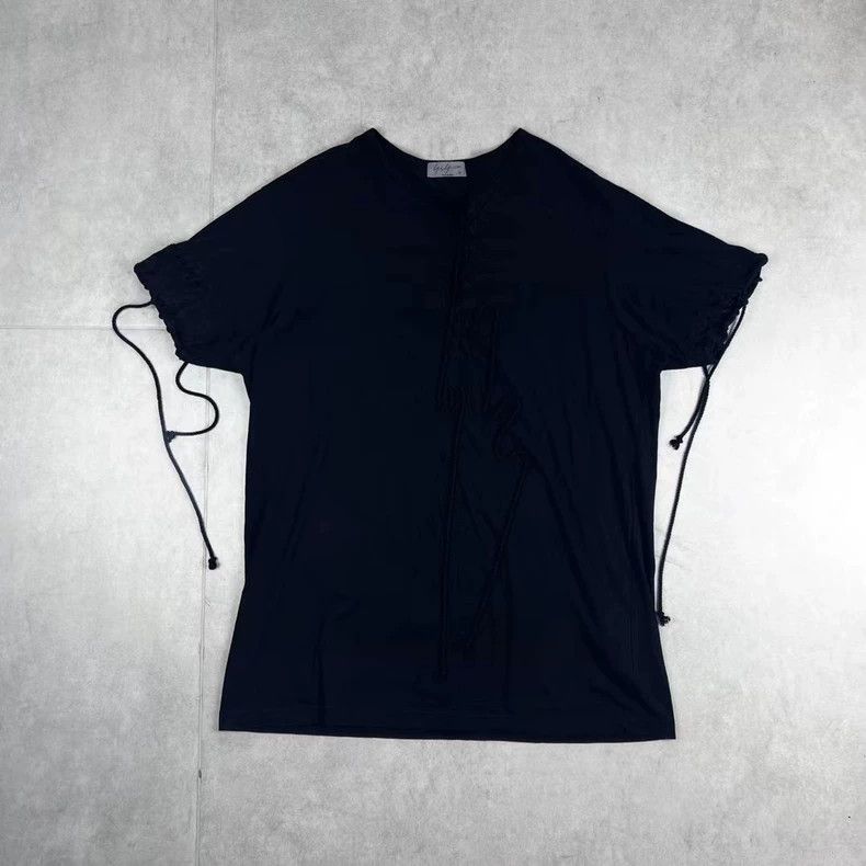 Yohji Yamamoto Yohji Yamamoto 19ss black drawstring short sleeves 2502-Ne Size US L / EU 52-54 / 3 - 1 Thumbnail