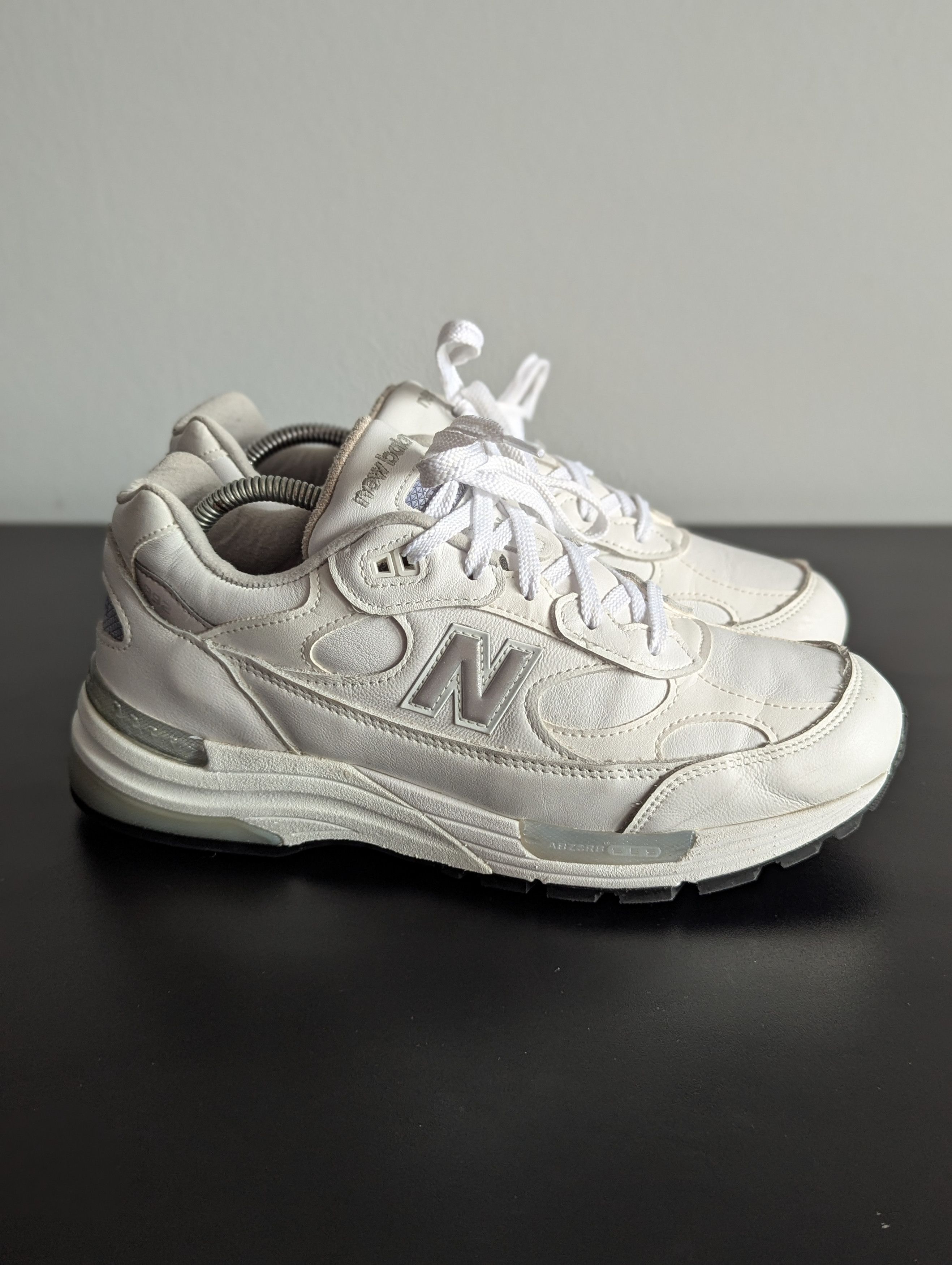 New Balance New Balance 992 Made in USA Triple White Leather 990 M992WL Size US 9 / EU 42 - 2 Thumbnail
