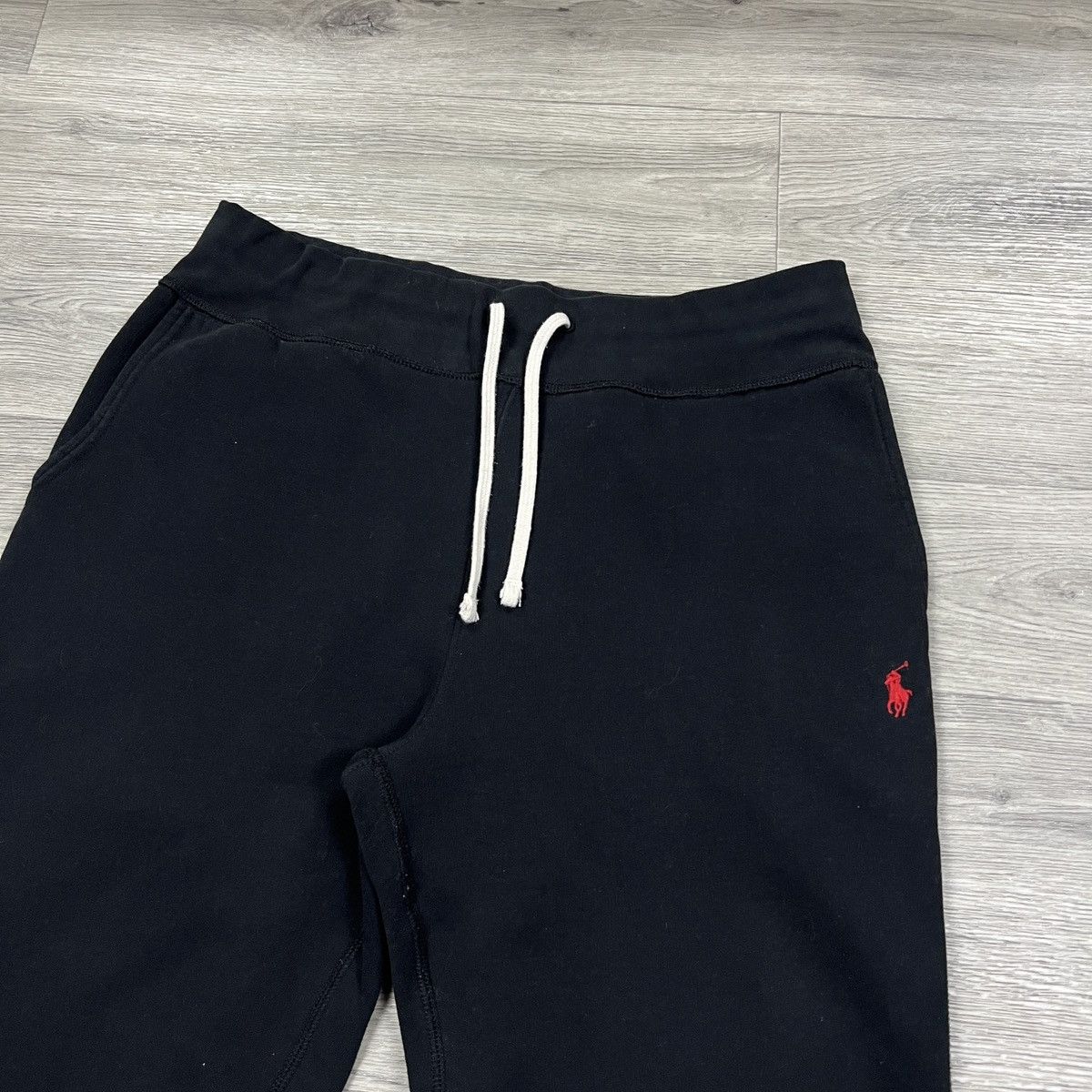 Polo Ralph Lauren Polo Ralph Lauren Fleece Jogger Pants Black/Red Pony Size US 34 / EU 50 - 2 Thumbnail
