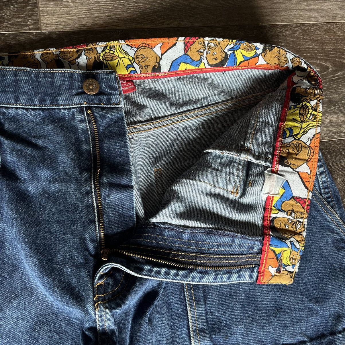 Fubu Vintage 90s Platinum Fubu Fat Albert Skate Baggy Denim Jeans Size US 40 / EU 56 - 8 Thumbnail
