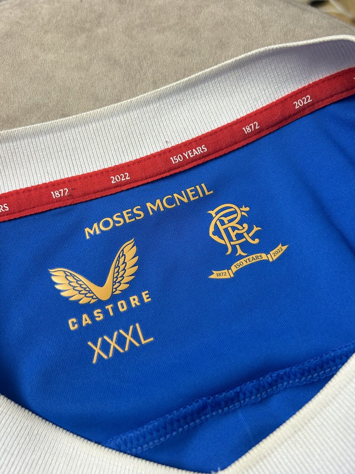 Castore Rangers Castore Home 2021 - 2022 Soccer Jersey Shirt Size US XXL / EU 58 / 5 - 11 Thumbnail