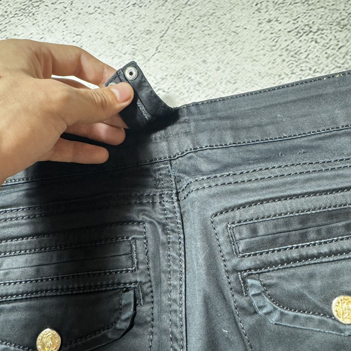 Roberto Cavalli vintage y2k roberto cavalli flared jeans washed black Size 31" - 16 Thumbnail