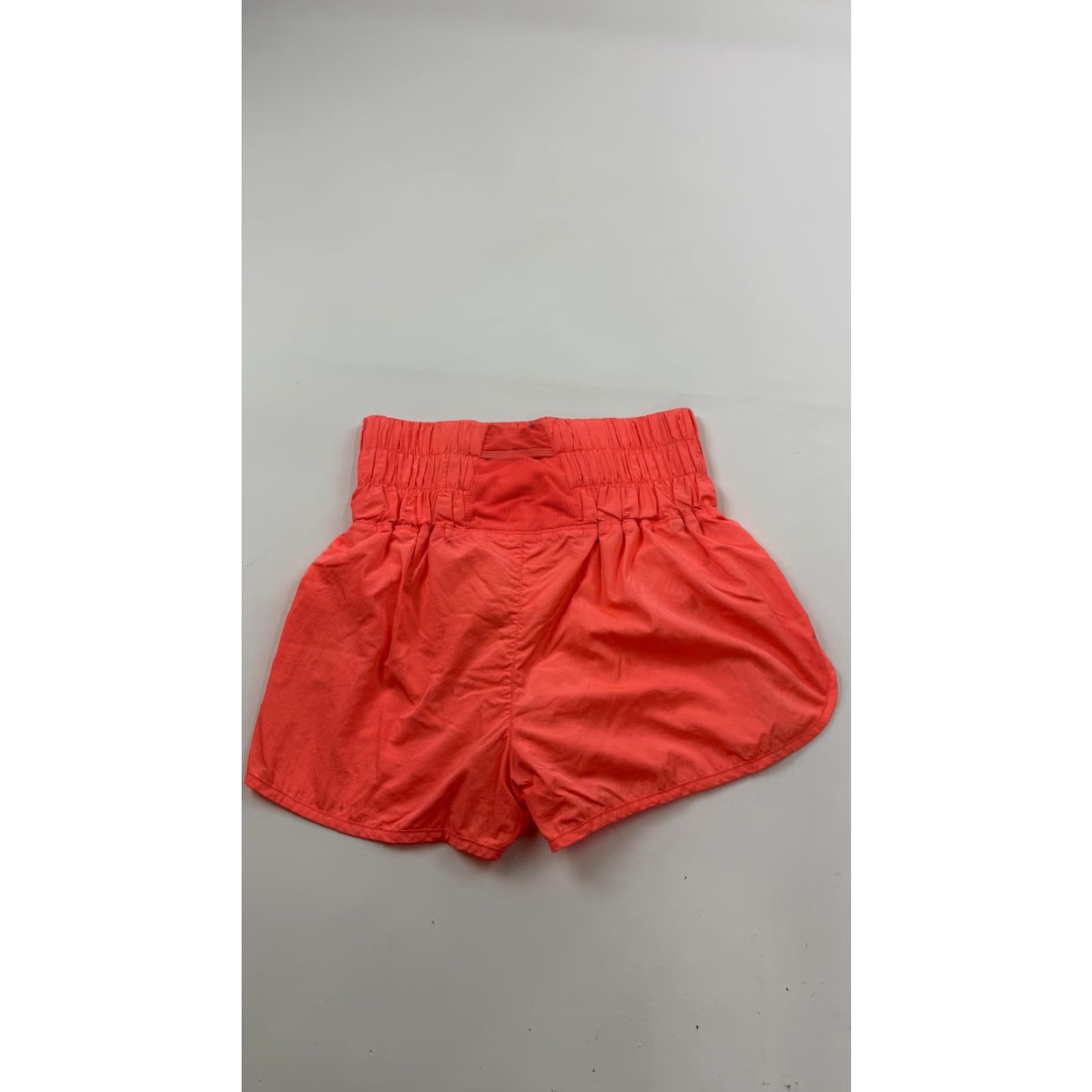 Vintage FP Movement Women's Athletic Running Shorts Small Coral Pink Smocked Waist Size 28" / US 6 / IT 42 - 4 Thumbnail
