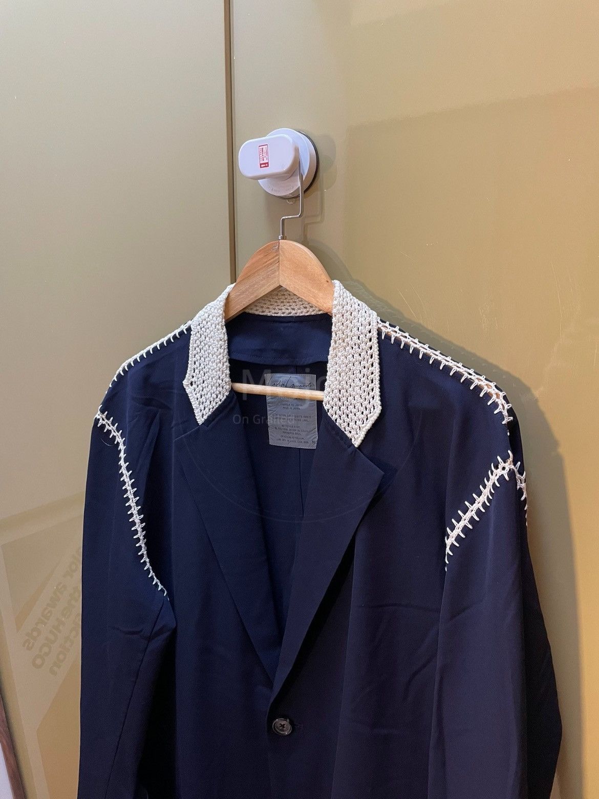 Yohji Yamamoto Yohji Yamamoto Pour Homme 91SS white stitches Jacket-2508 Size US M / EU 48-50 / 2 - 3 Thumbnail