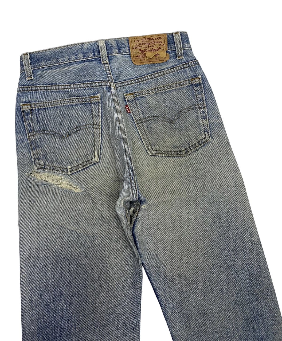 Levi's × Vintage LEVIS 501 VINTAGE DISTRESSED DENIM JEANS MADE IN USA Size US 28 / EU 44 - 7 Thumbnail
