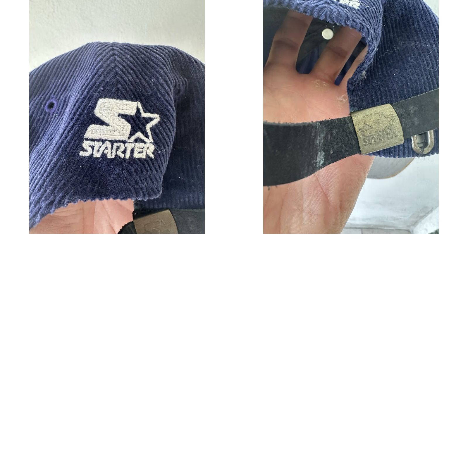 Starter VINTAGE Starter USA Corduroy Blue Strapback Hat Adjustable Men 90s Very Clean Size ONE SIZE - 8 Thumbnail