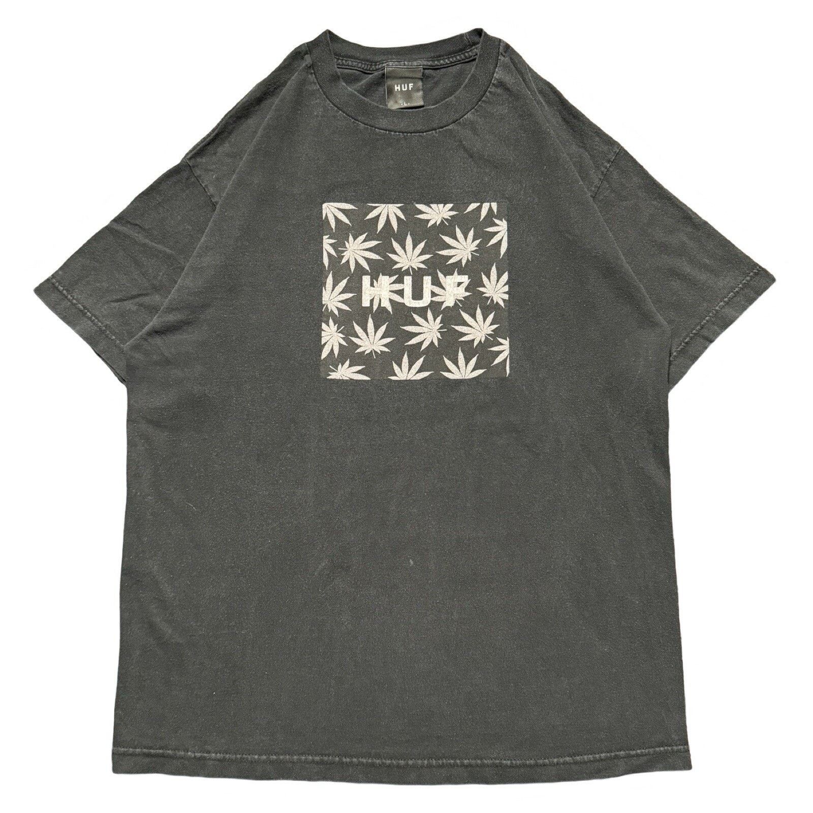 Huf Vintage Y2K Huf Weed Box Logo T Shirt Black Skater Mens L Size US L / EU 52-54 / 3 - 1 Thumbnail