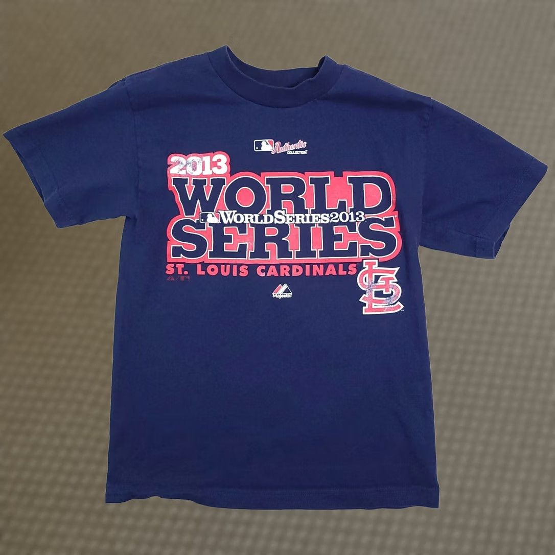 Vintage VINTAGE St Louis Cardinals 2013 World Series Baseball T-Shirt Adult Small Blue S/S Size US S / EU 44-46 / 1 - 1 Thumbnail