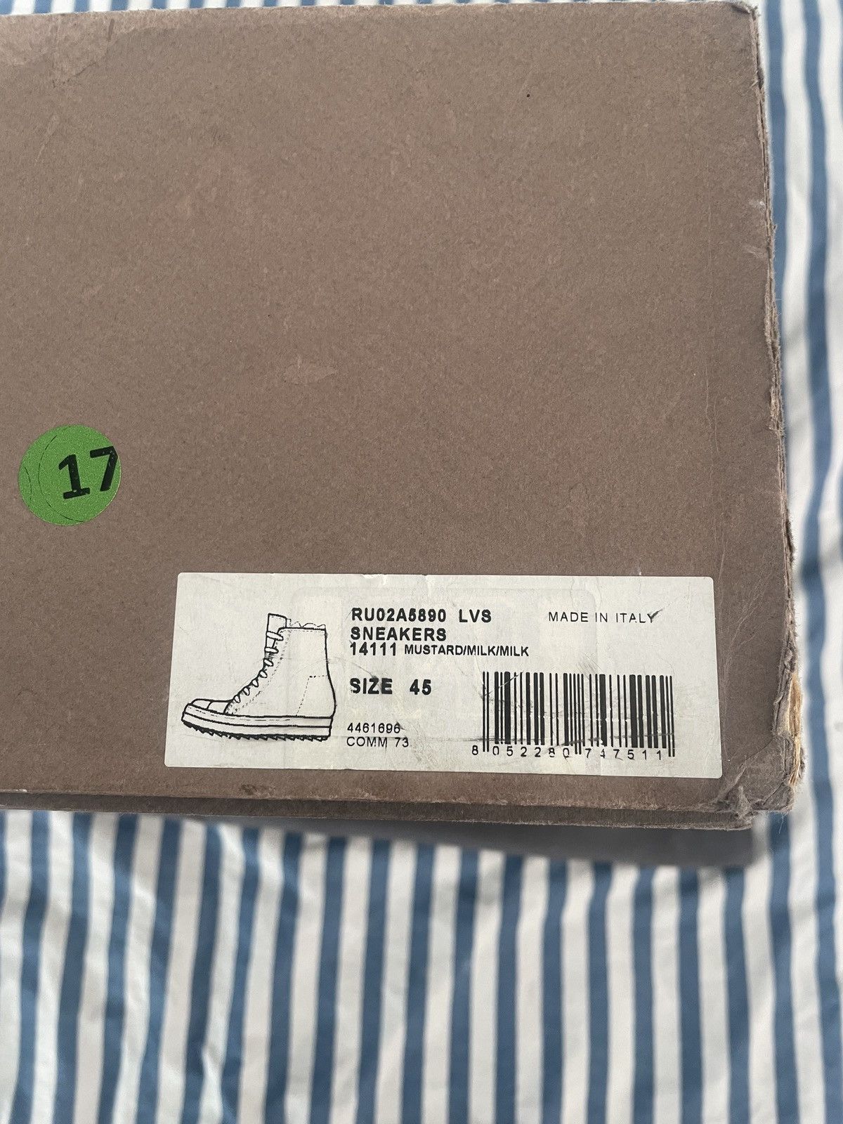 Rick Owens Rick Owens HighTop Sneakers Size US 12 / EU 45 - 12 Thumbnail