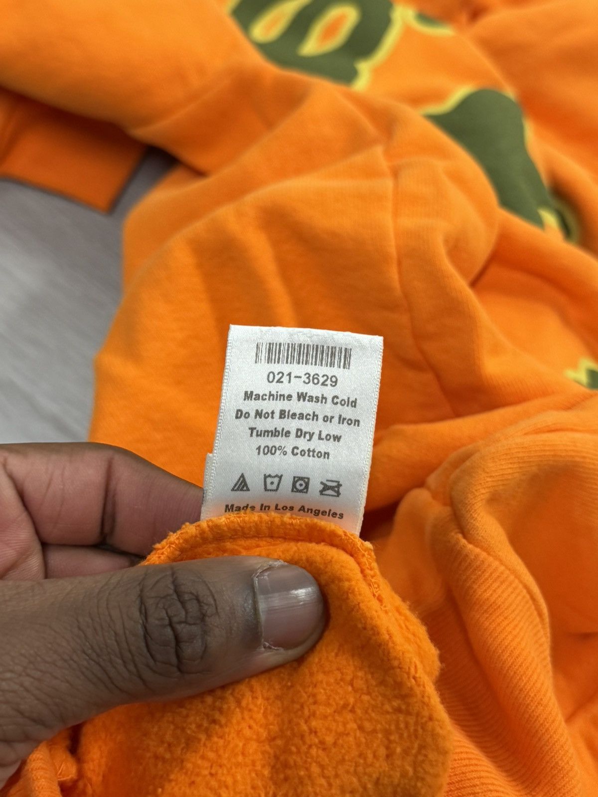 Sp5der Sp5der Beluga Hoodie – Orange Size US S / EU 44-46 / 1 - 4 Thumbnail