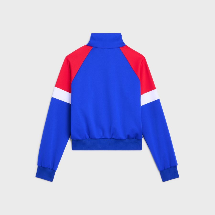 Celine o1loc1c1124 Tracksuit Jacket in Blue/Red/Off White Size S / US 4 / IT 40 - 2 Thumbnail