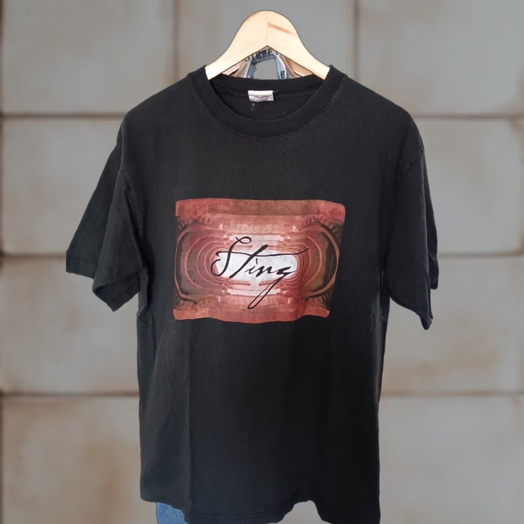 Vintage VINTAGE Sting T-shirt XL Black Double-Sided Sacred Love Tour Rock Police Mens Shirt Size US XL / EU 56 / 4 - 1 Thumbnail