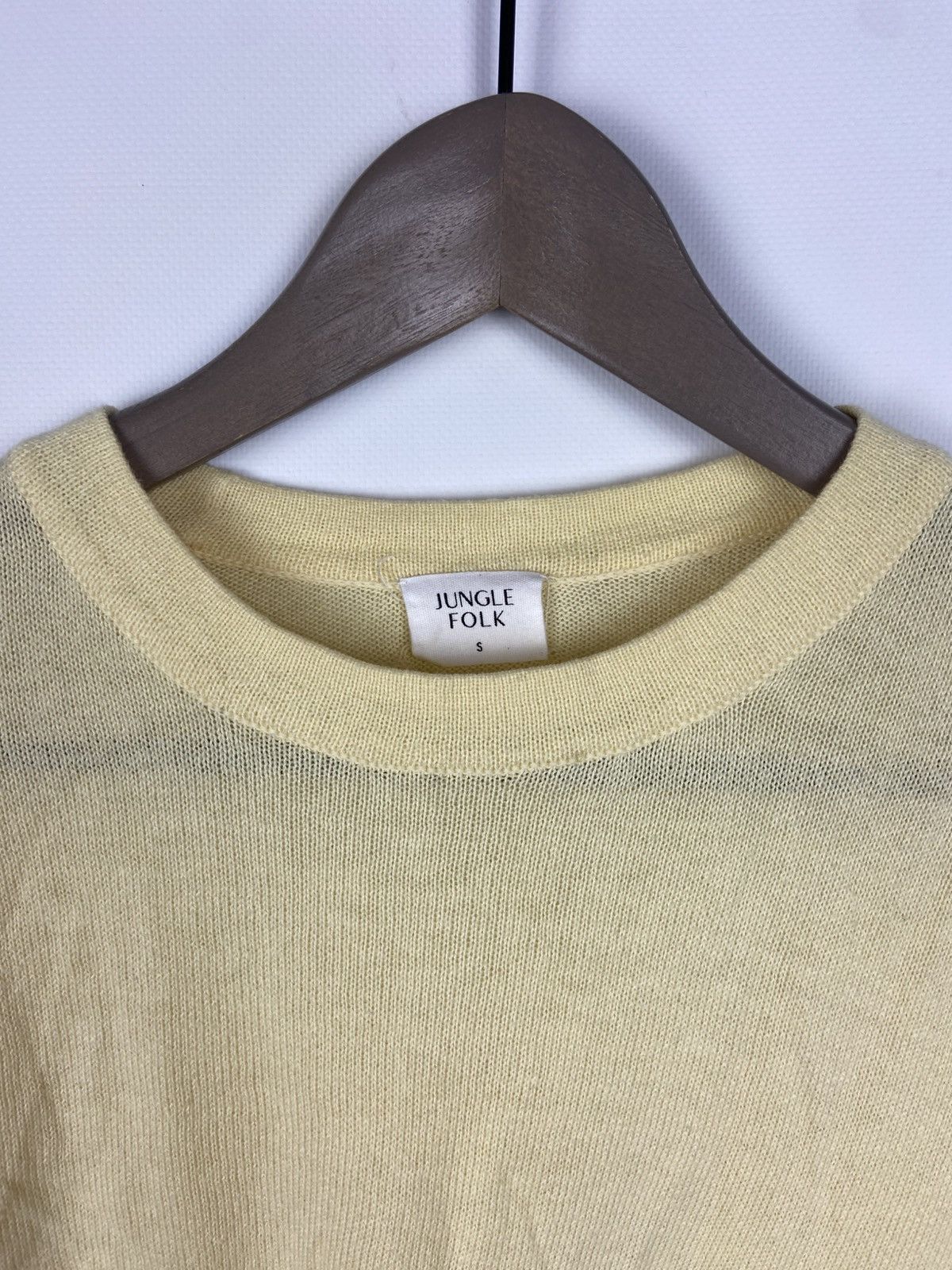 Folk Jungle Folk Womens Yellow Top T-Shirt Organic Cotton Sz S Size S / US 4 / IT 40 - 2 Thumbnail