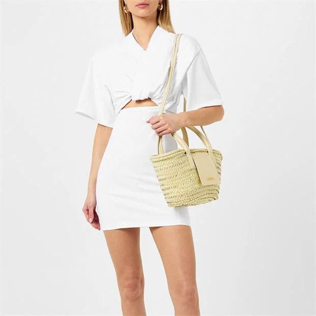 Jacquemus o1g2r1mq1024 Mini Dress in White Size M / US 6-8 / IT 42-44 - 5 Thumbnail