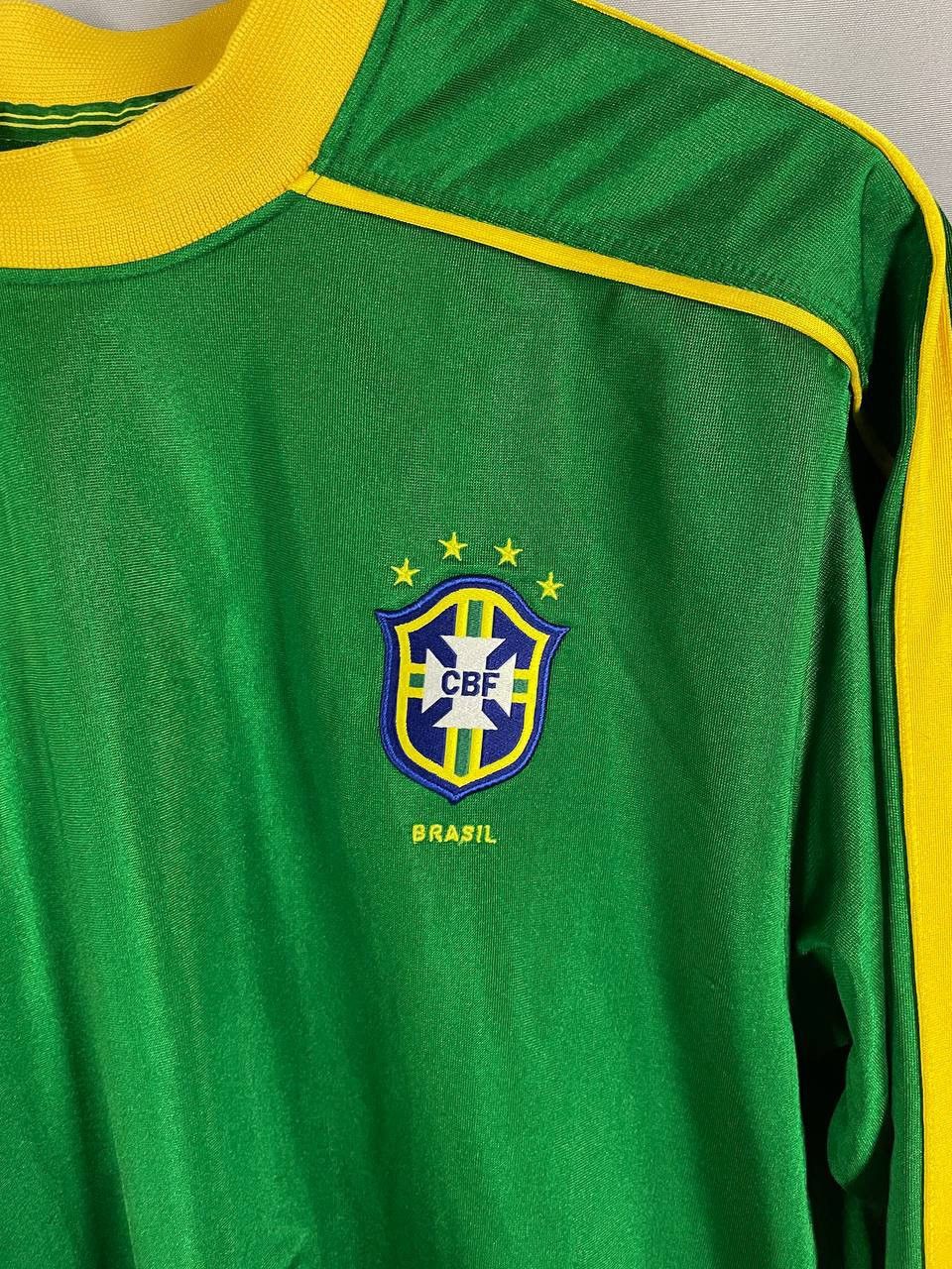 Nike Nike Longsleeve Tee T Shirt Brazil Vintage 1990s Soccer Size US M / EU 48-50 / 2 - 3 Thumbnail
