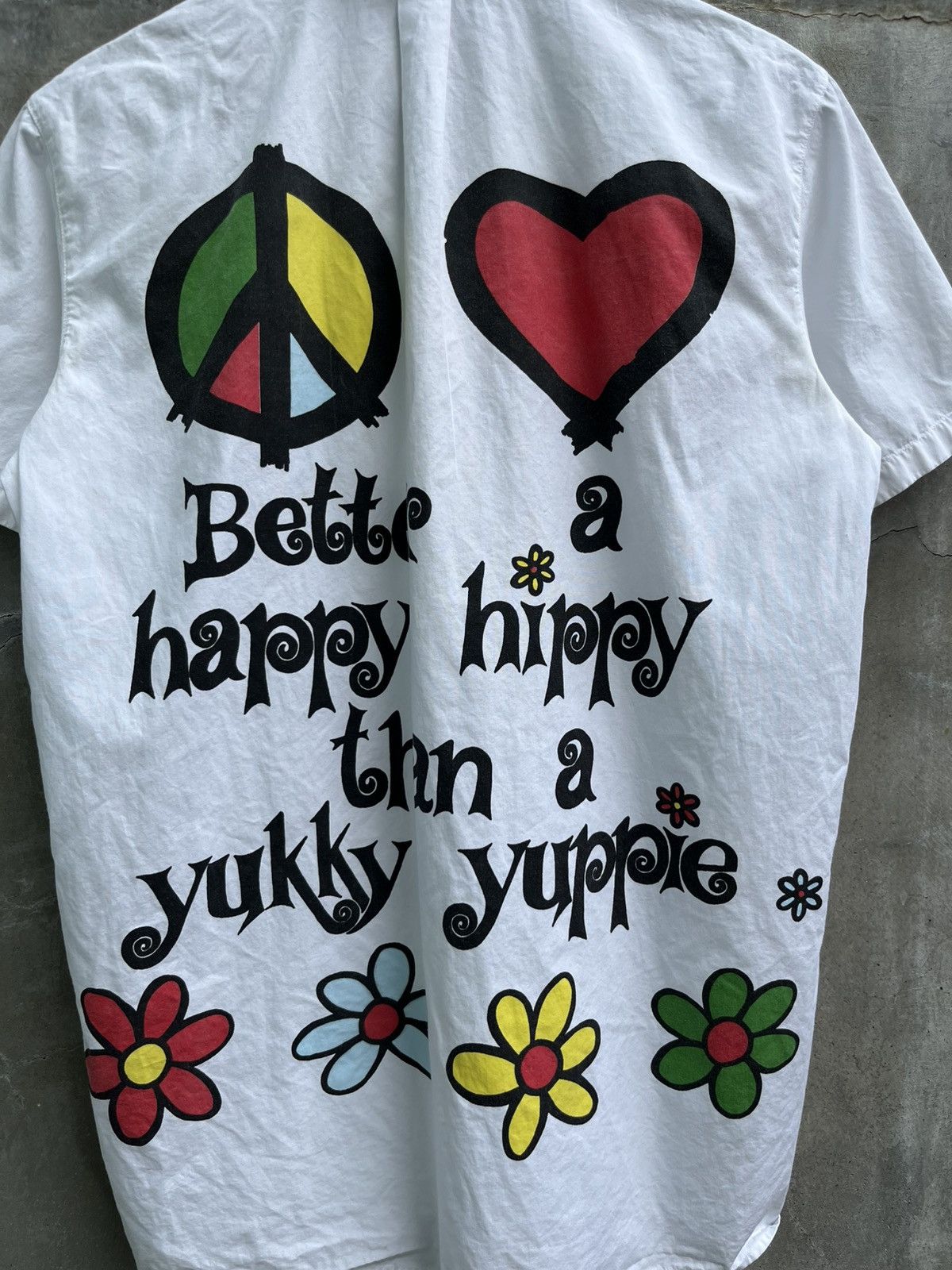 Moschino Peace Love Hippie Shirt Size US S / EU 44-46 / 1 - 5 Thumbnail