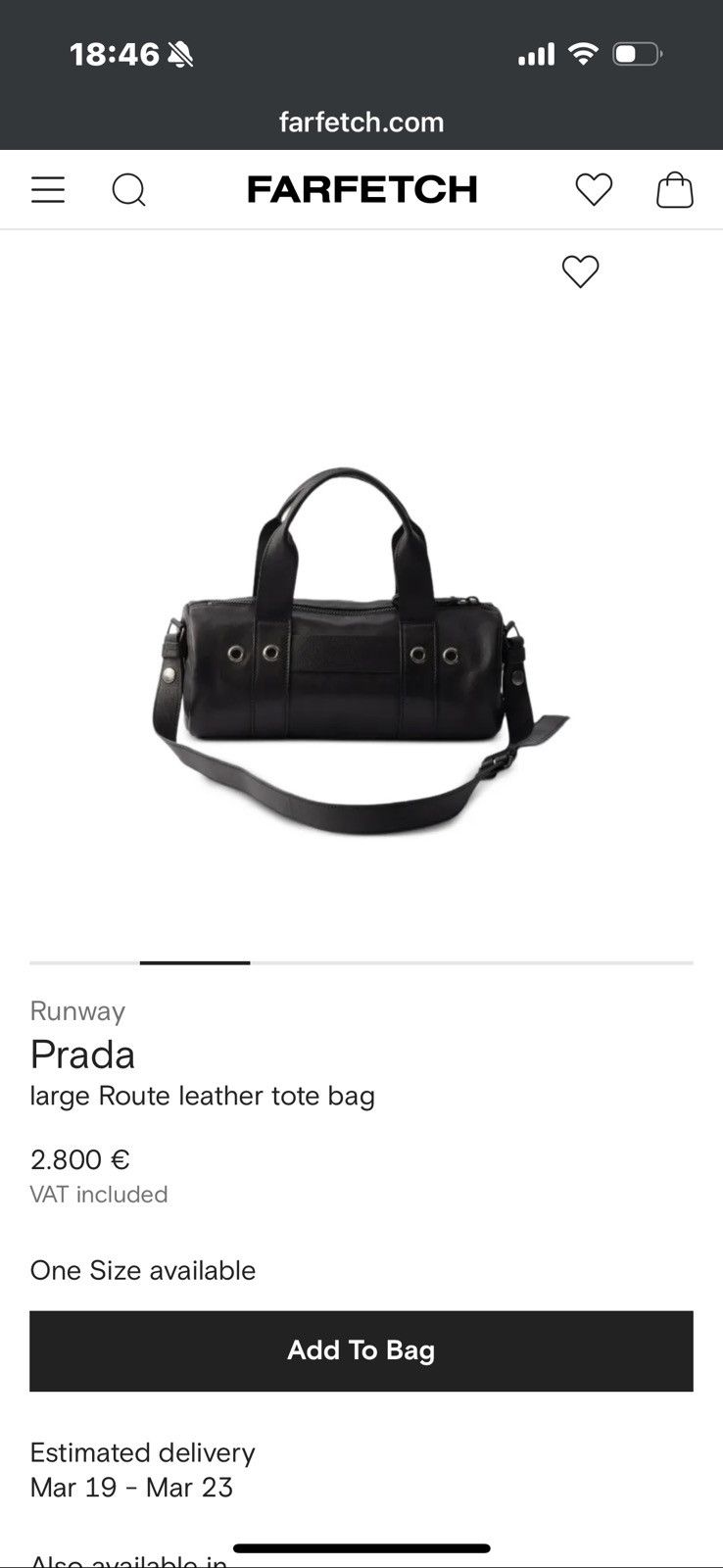 Prada Prada large Route leather tote bag Size ONE SIZE - 6 Thumbnail
