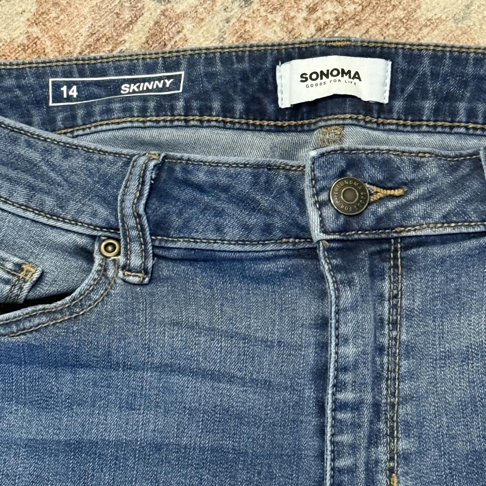 Sonoma Sonoma Goods For Life skinny jeans women’s 14 Size 36" / US 14 / IT 50 - 3 Thumbnail