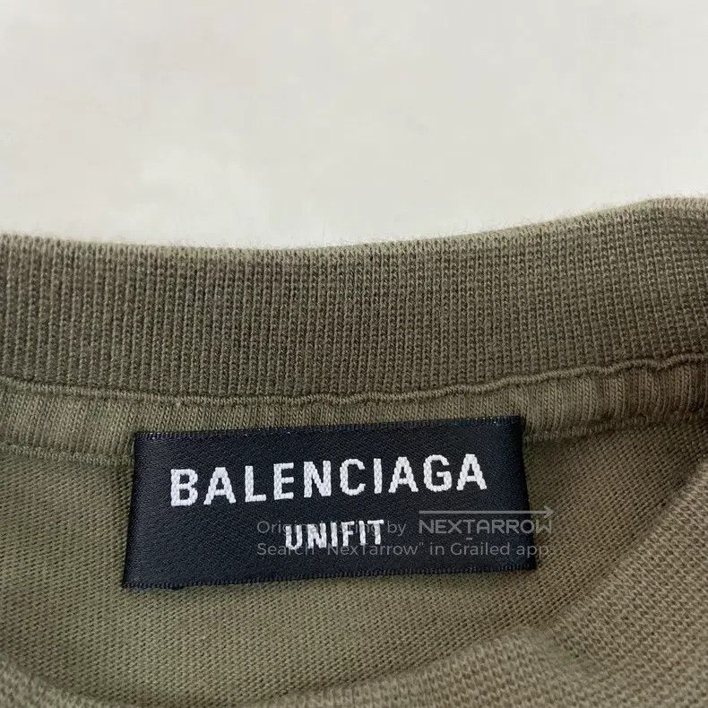 Balenciaga Balenciaga Green Letter Logo Printed Loose Round Neck Shor Size US M / EU 48-50 / 2 - 6 Thumbnail