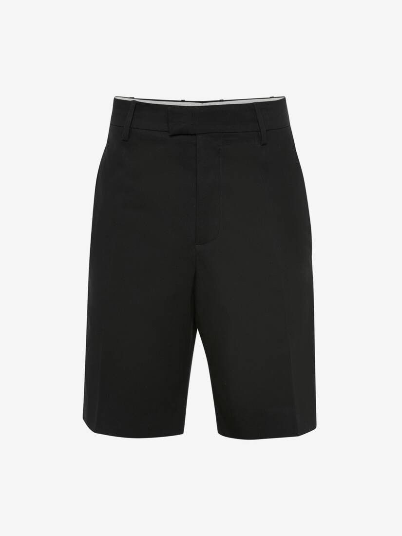 Alexander McQueen o1w1db10725 Cotton Shorts in Black Size US 32 / EU 48 - 1 Thumbnail
