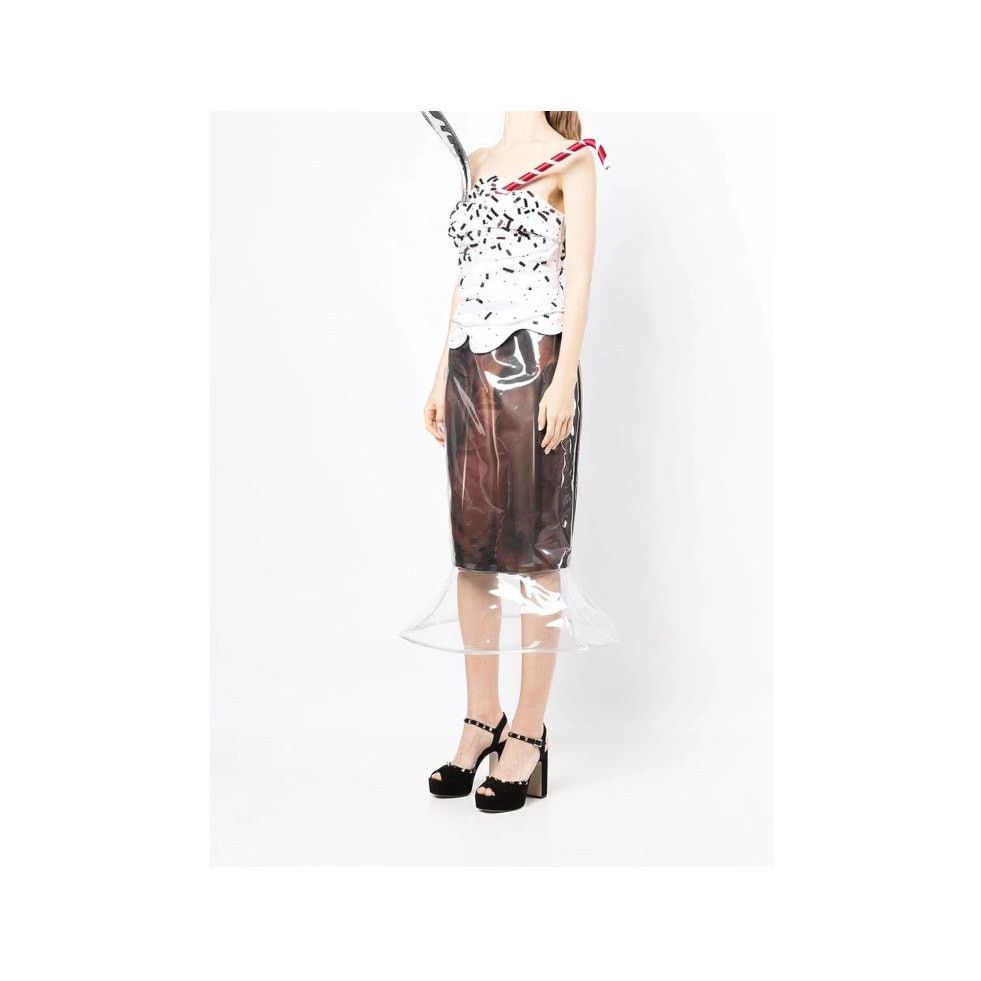 Moschino SS22 RUNWAY $5880 MOSCHINO COUTURE Jeremy Scott Straw Dress Size M / US 6-8 / IT 42-44 - 6 Thumbnail