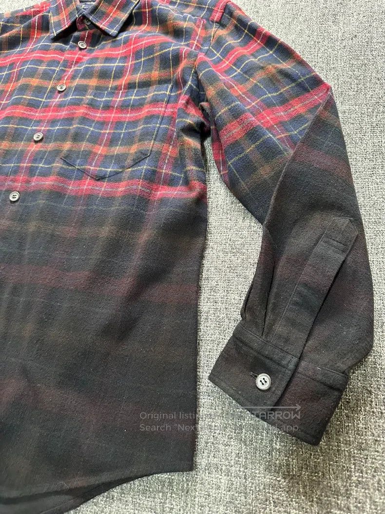 Issey Miyake Issey Miyake Plaid Gradient Shirt Size S / US 4 / IT 40 - 6 Thumbnail
