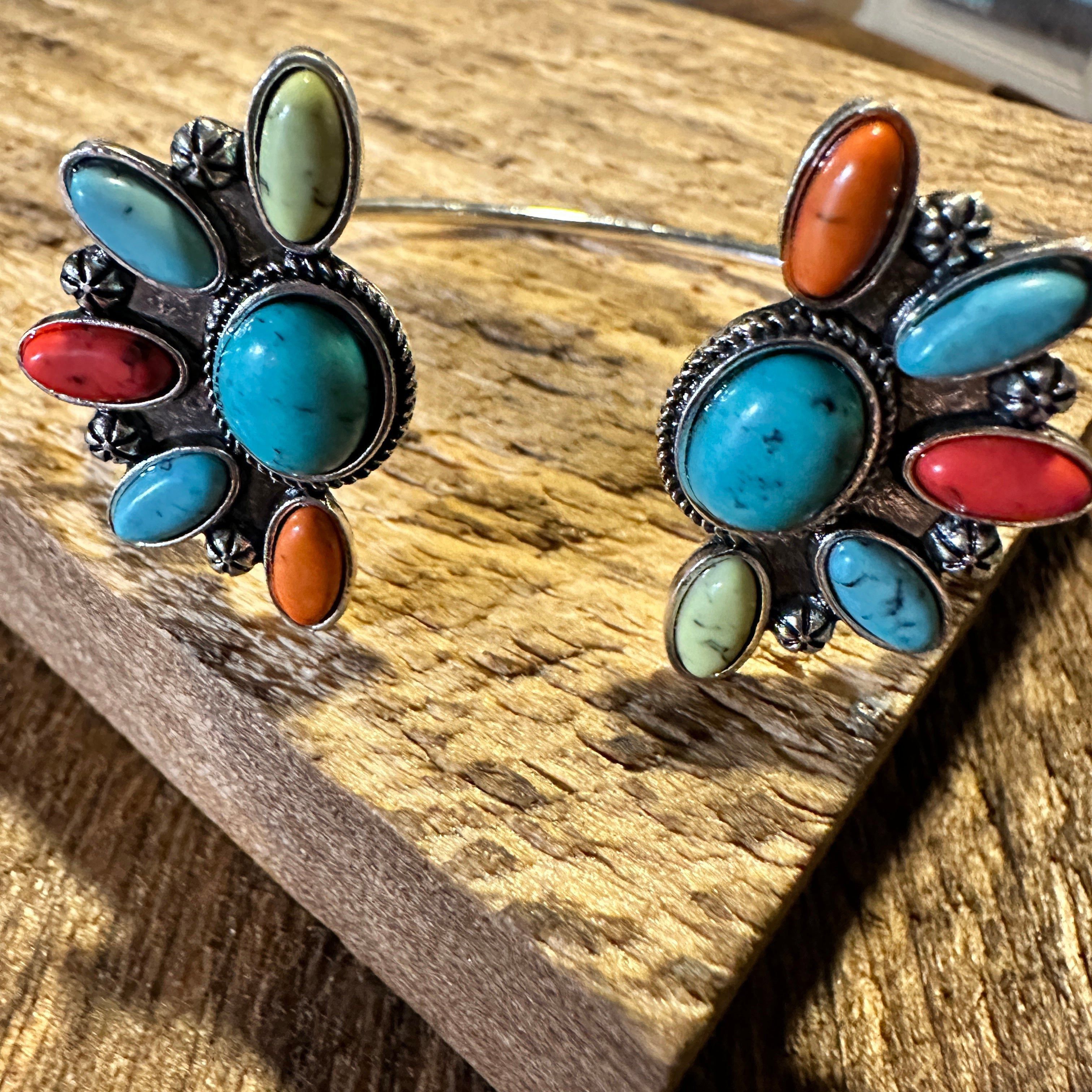 Other Southwestern-Inspired Bohemian Open Bangle with Multicolor S Size ONE SIZE - 2 Thumbnail