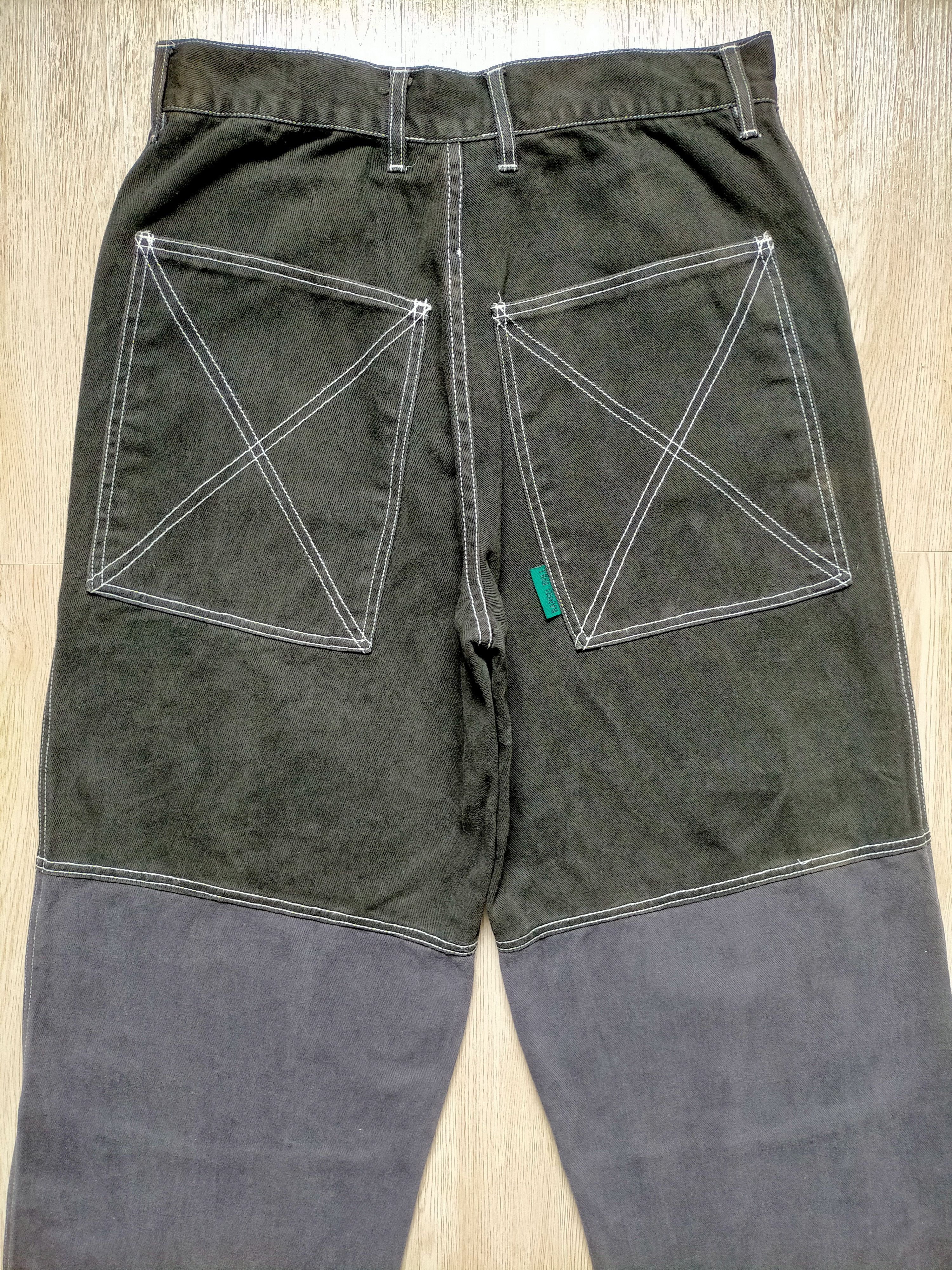 JNCO × Japanese Brand Barrel Roll Baggy Black Embroidered Hip Hop Style Size US 32 / EU 48 - 9 Thumbnail
