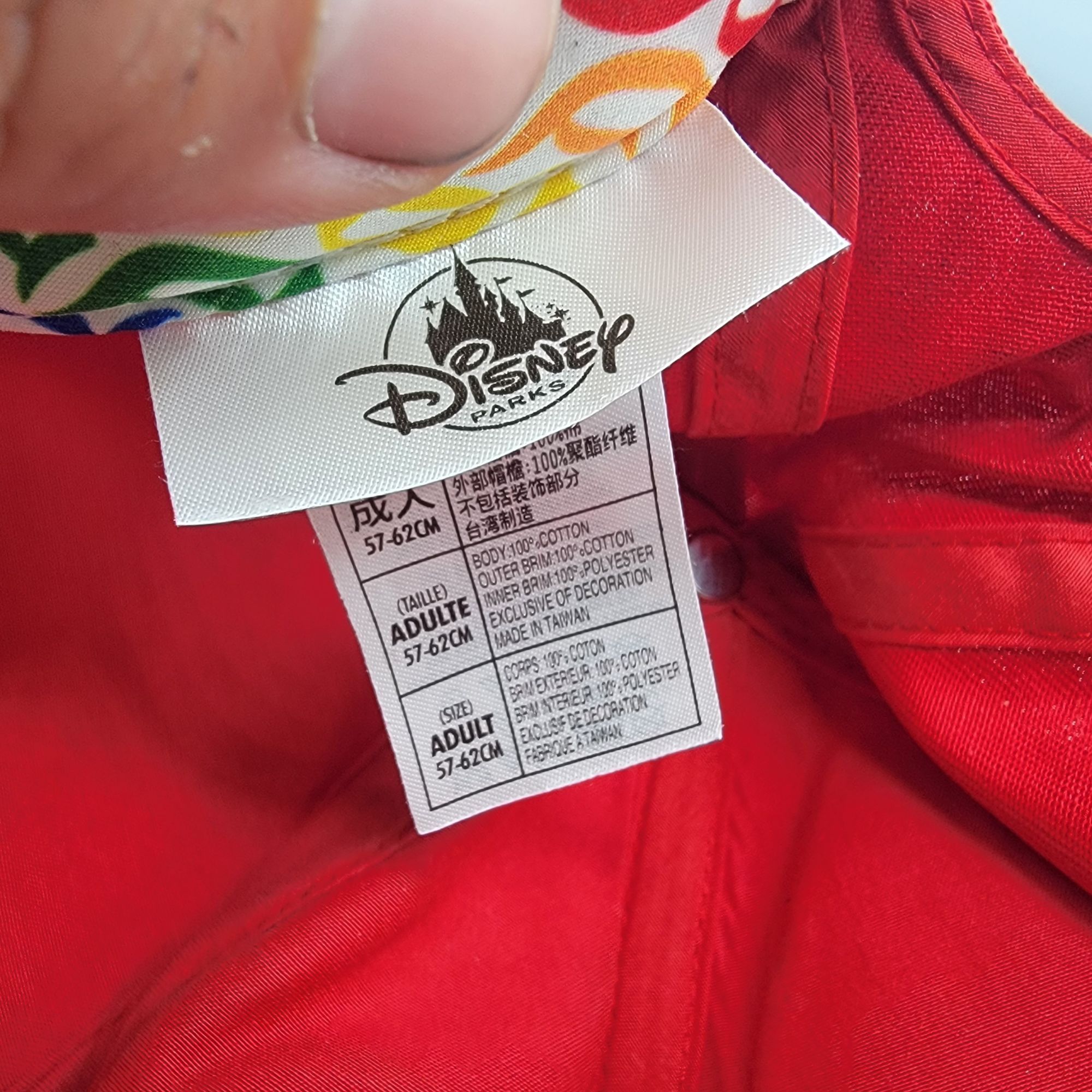 Disney Disneyland Red Pride Mickey Ears Adults Hat Cap Casual Outdo Size ONE SIZE - 5 Thumbnail