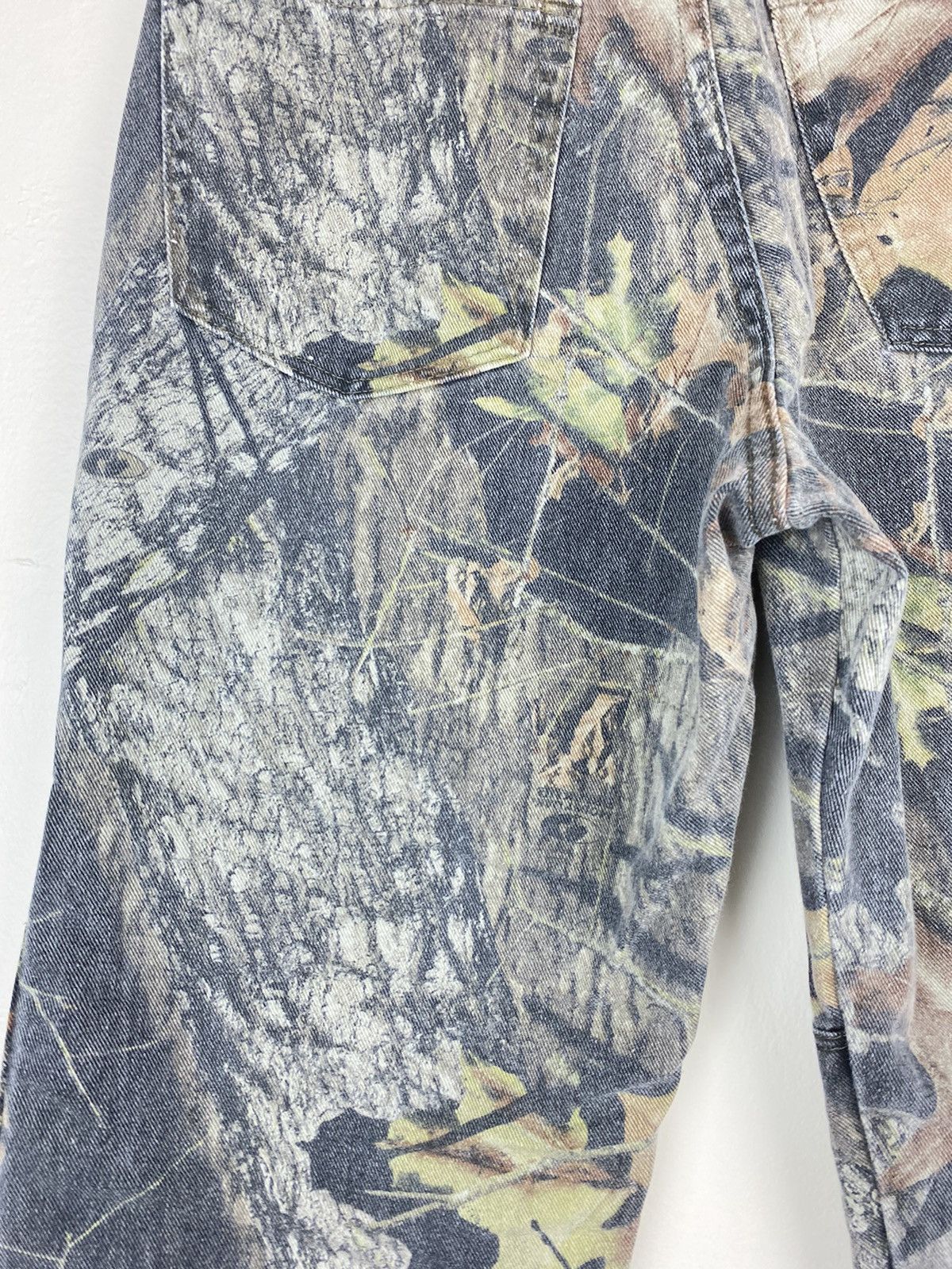 Vintage Faded Wrangler Double Knee Mossy Oak Real Tree y2k