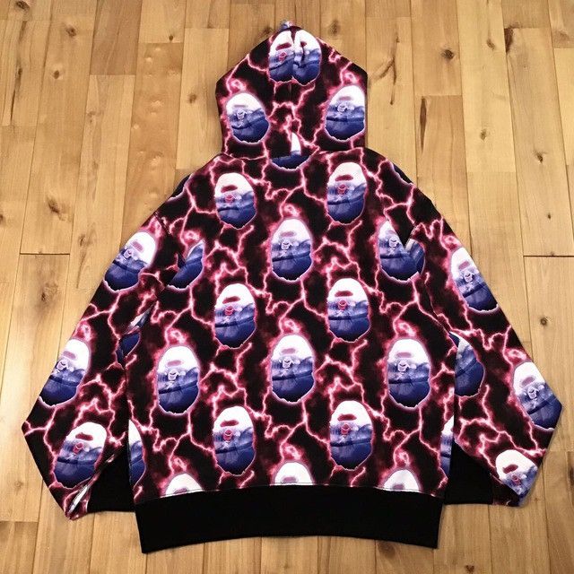 Bape BAPE LIGHTNING full zip hoodie a bathing ape Size US M / EU 48-50 / 2 - 2 Thumbnail