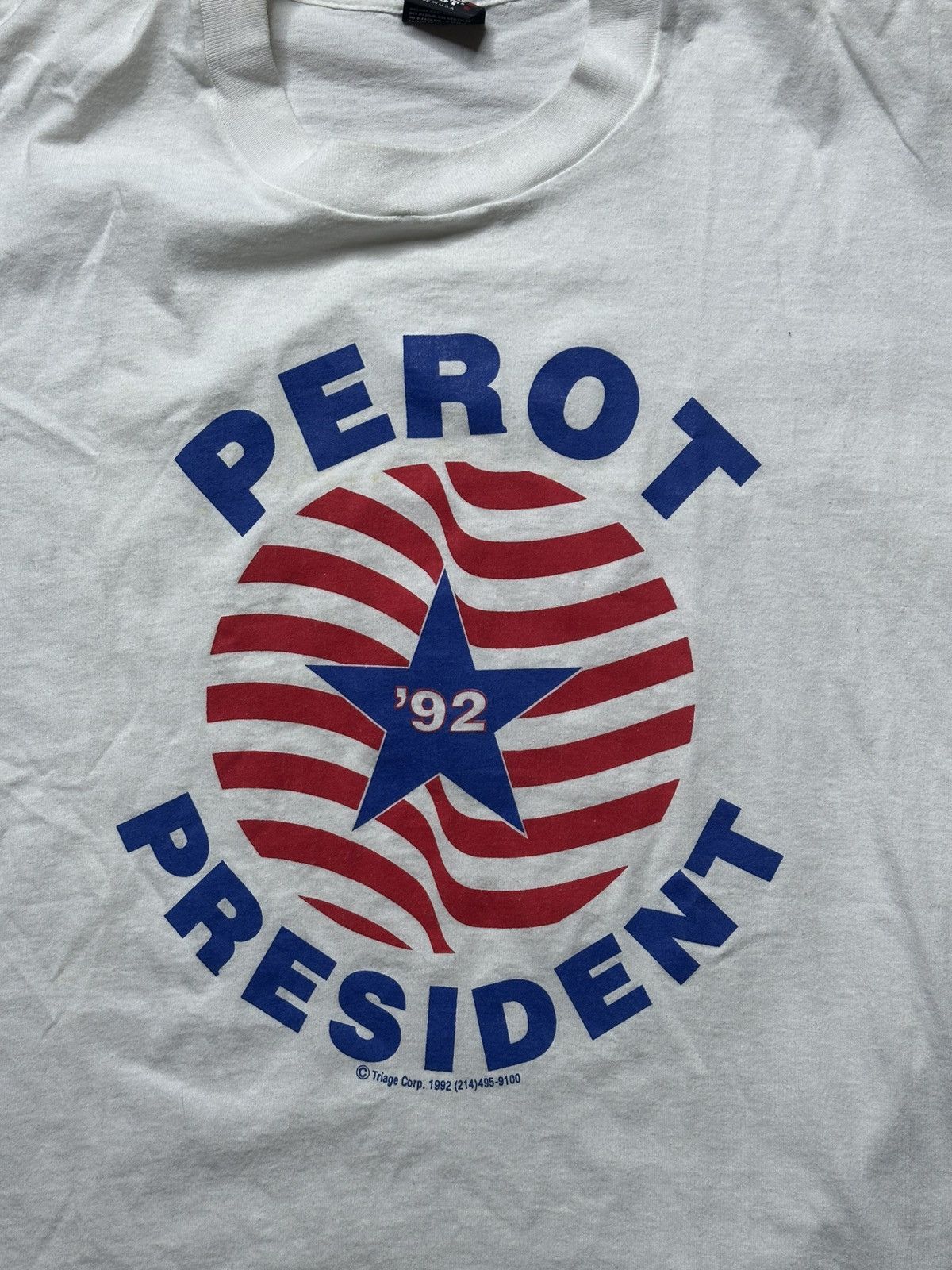 Vintage Vintage 1992 Ross Perot for President Single Stitch Tee Size US L / EU 52-54 / 3 - 4 Thumbnail