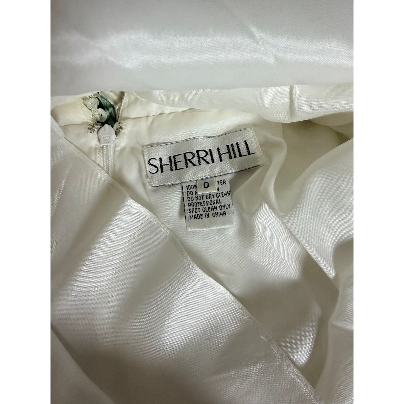 Billy Hill 0265 Sherri Hill Ivory Sequin Tulle Cap Sleeve Short Size 0 Size XS / US 0-2 / IT 36-38 - 5 Thumbnail