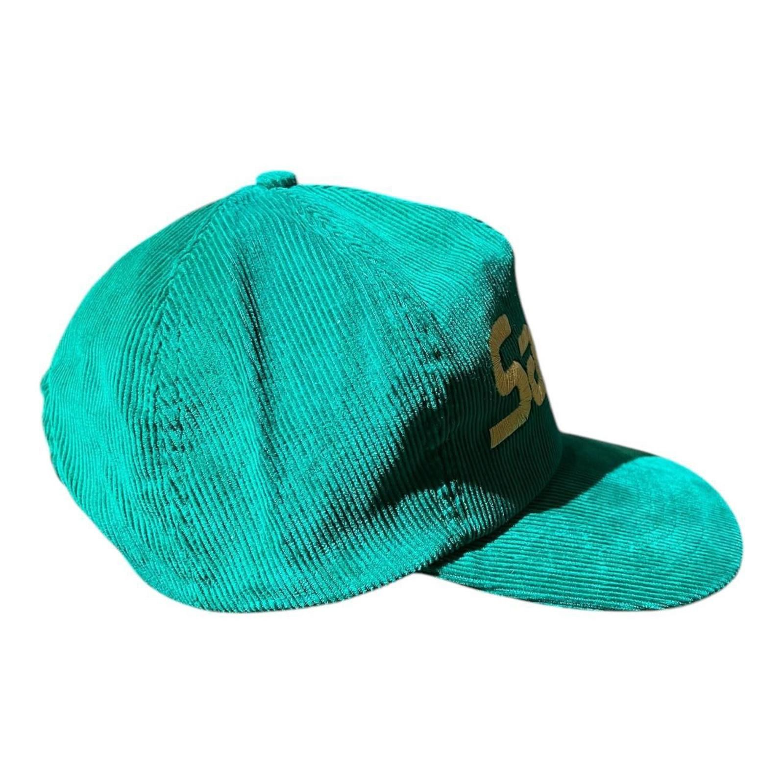 Designer Vintage Salem Cigarettes Green Corduroy Snapback Hat Size ONE SIZE - 3 Thumbnail