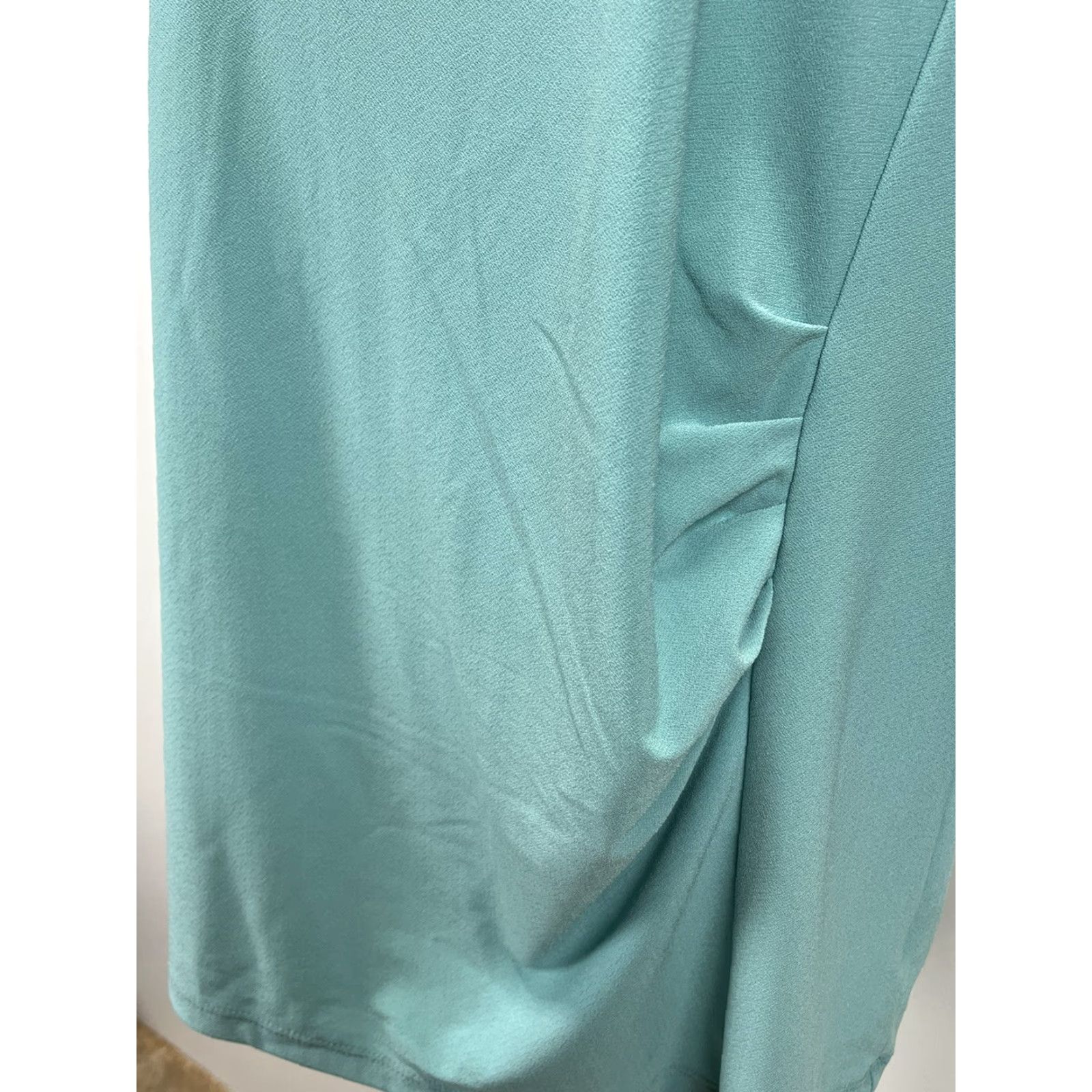 Talbots VINTAGE Talbots Blouse Womens Plus 1X Green Long Sleeve Casual Shirt with Ruched Sides Size XL / US 12-14 / IT 48-50 - 5 Thumbnail