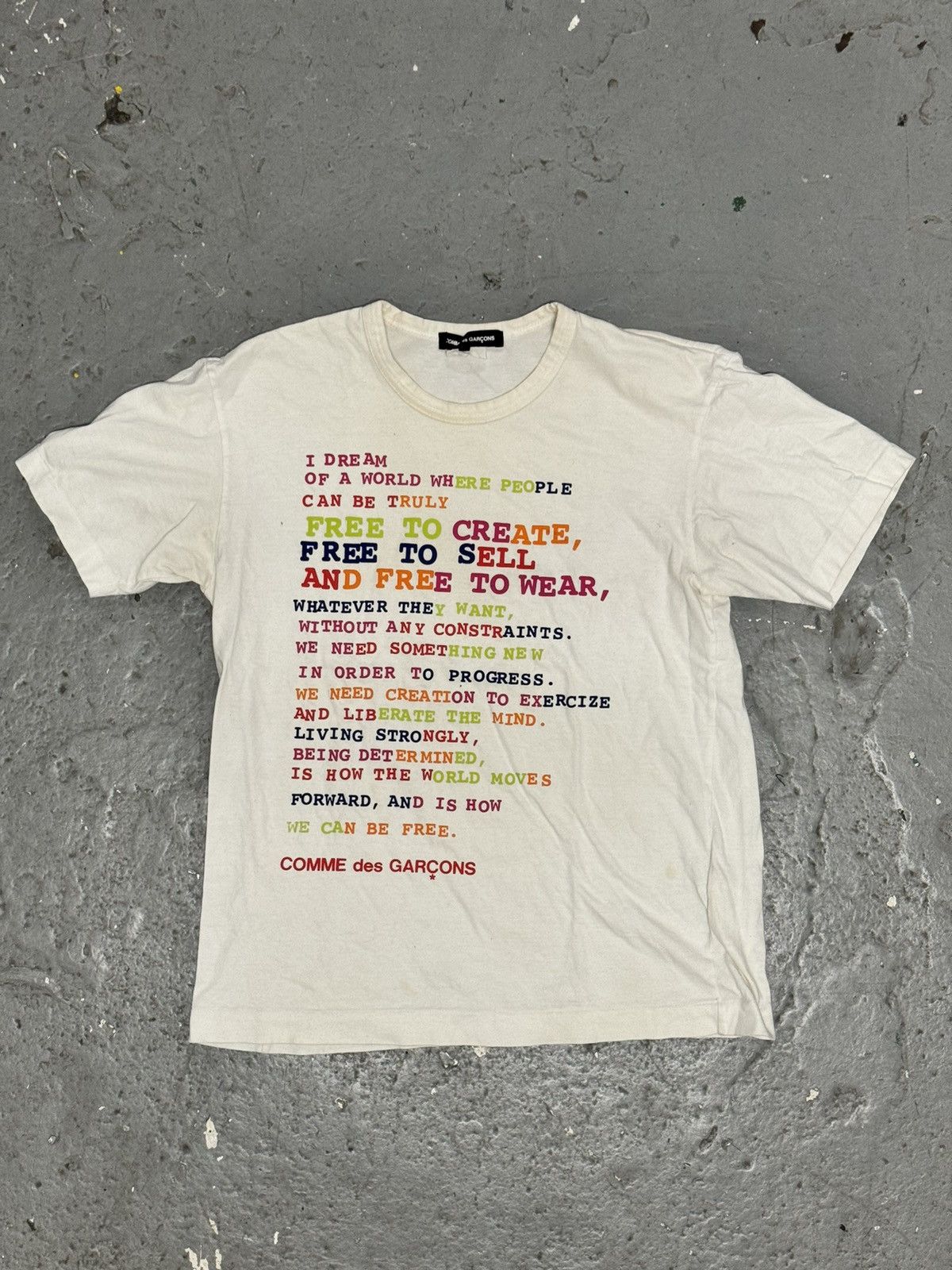 Comme des Garcons Poem tee Size US S / EU 44-46 / 1 - 2 Thumbnail