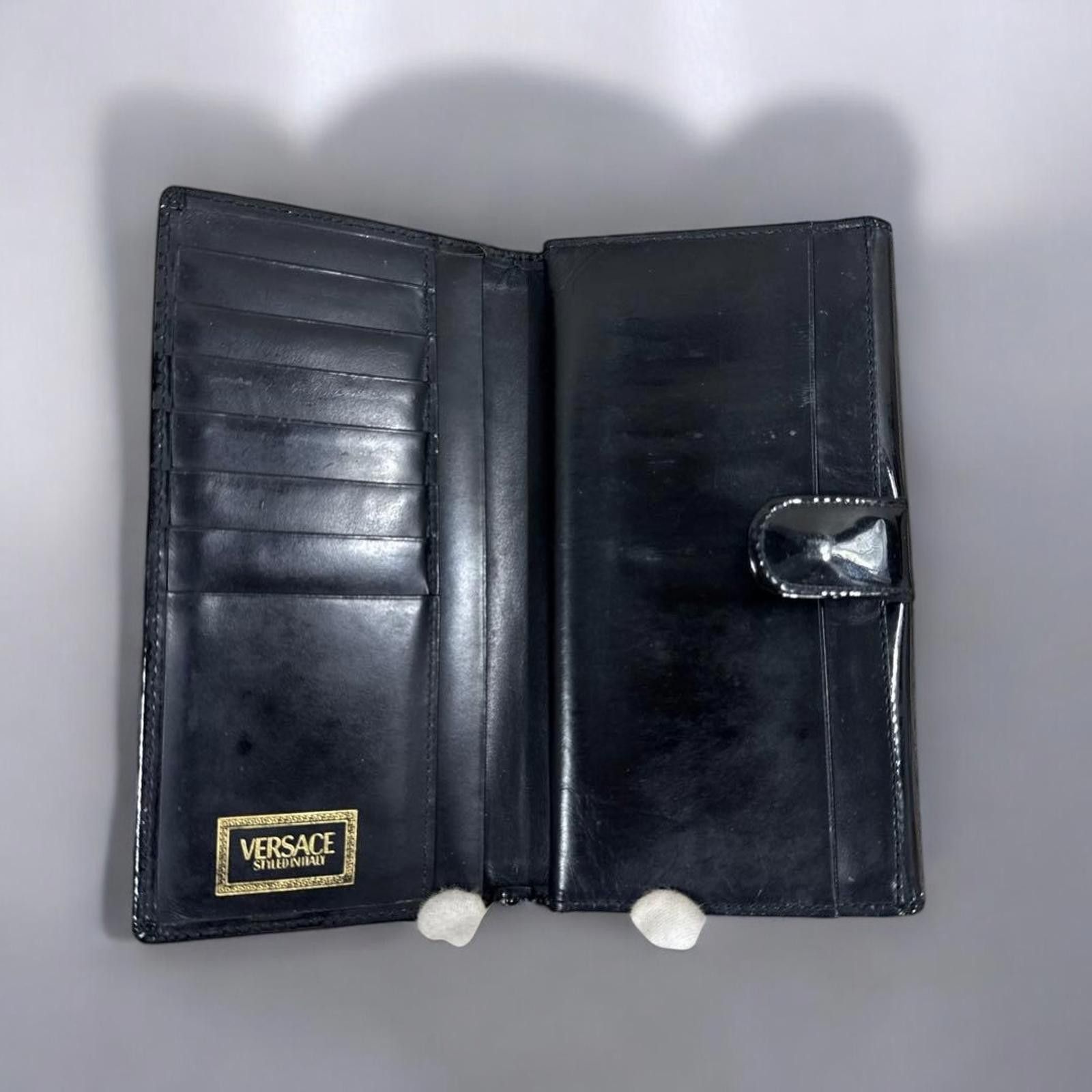 Versace Versace - Black Leather Women's Wallet Size ONE SIZE - 5 Thumbnail