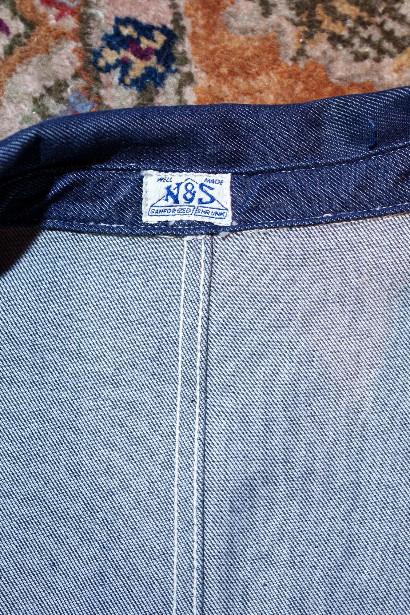 Other N&S Sanforized Denim Chore Coat Workwear Jacket Size US XXS / EU 40 - 4 Thumbnail