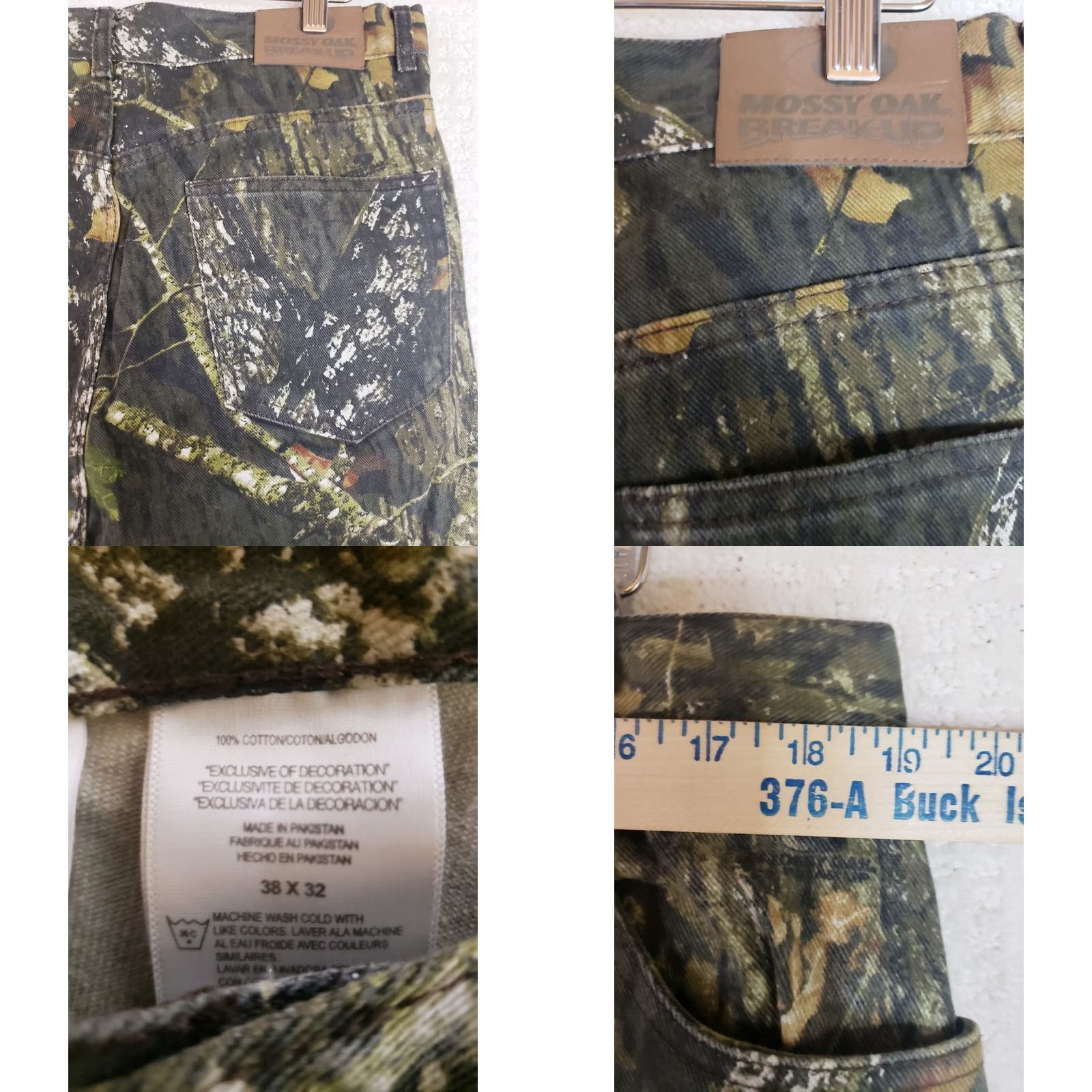 Vintage Mossy Oak Break Up Camo Pants Men 38x32 Camouflage Jeans Hunting New Size US 38 / EU 54 - 9 Thumbnail