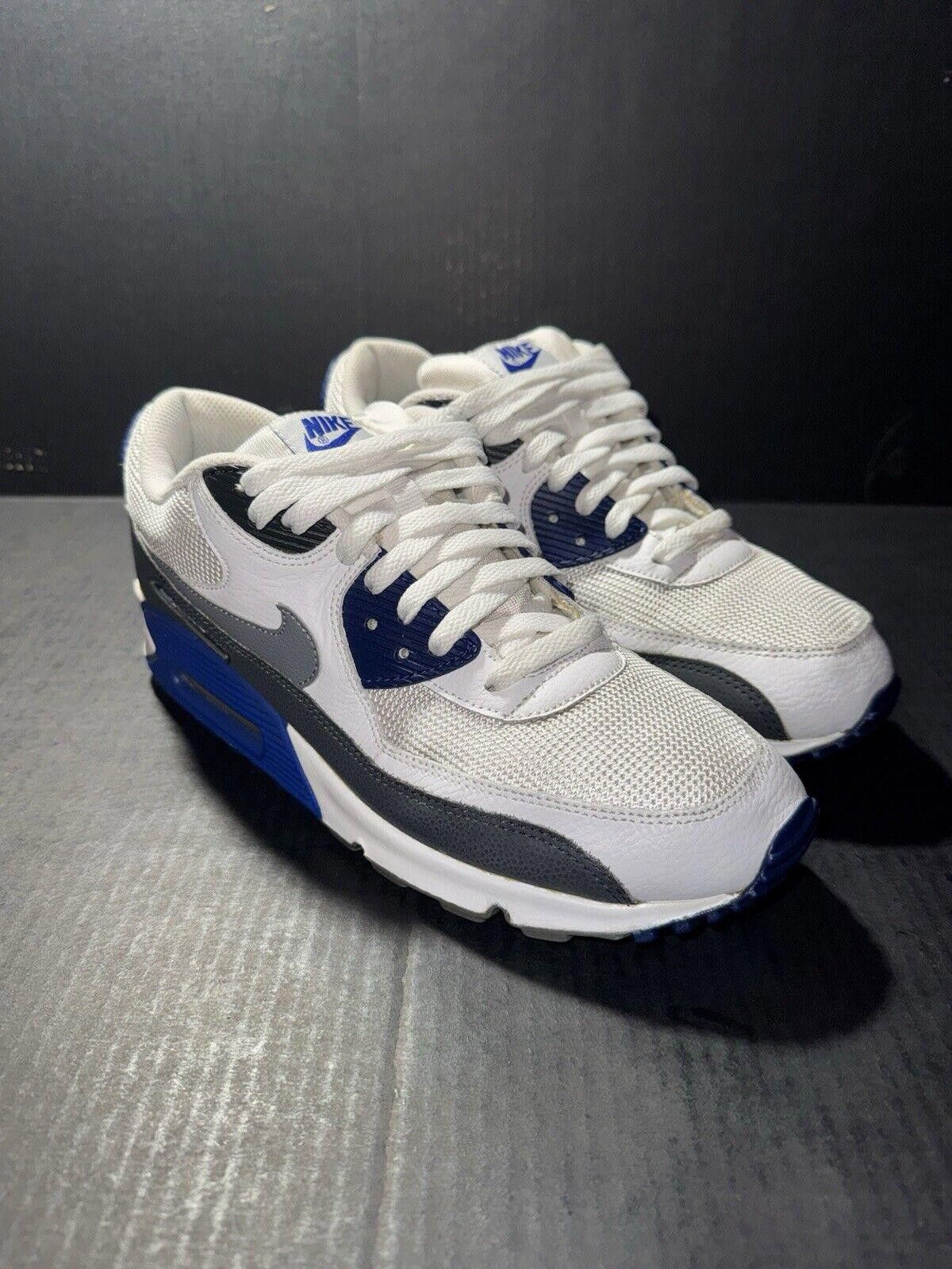 Nike Nike Air Max 90 Essential White Deep Royal 537384-104 Sz 9.5 Size US 9.5 / EU 42-43 - 2 Thumbnail