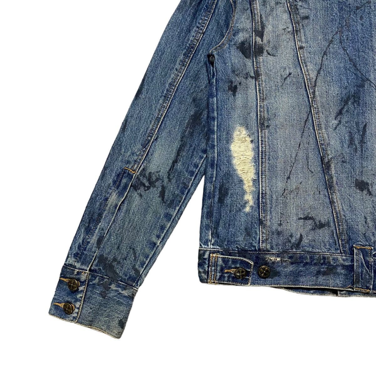 Le Grande Bleu (L.G.B.) MIDAS Machiavel Coated Distressed Denim Jacket Size US S / EU 44-46 / 1 - 9 Thumbnail