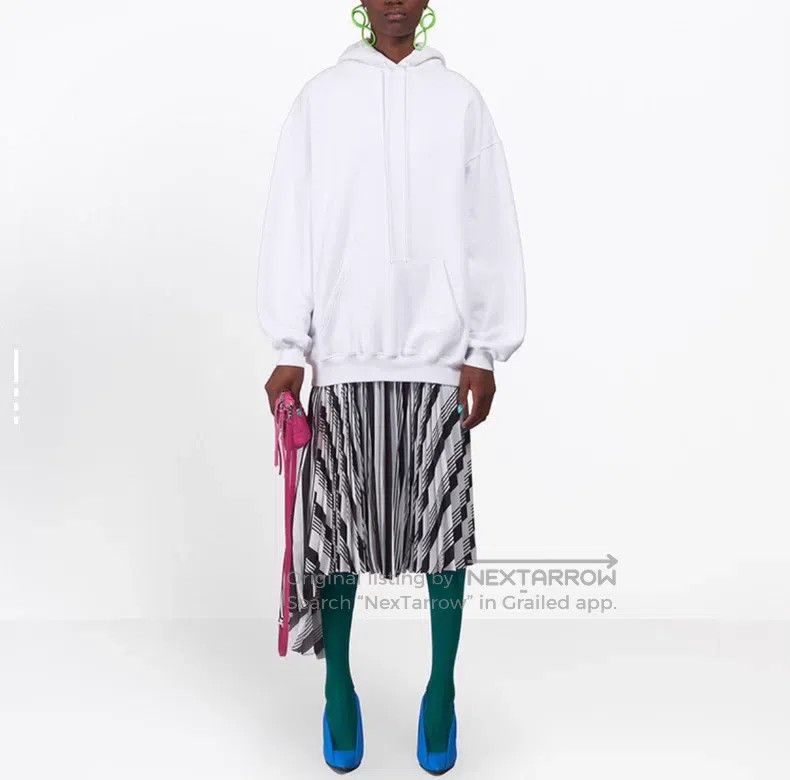 Balenciaga Balenciaga Hood logo print solid-color loose hooded sweats Size US XS / EU 42 / 0 - 9 Thumbnail
