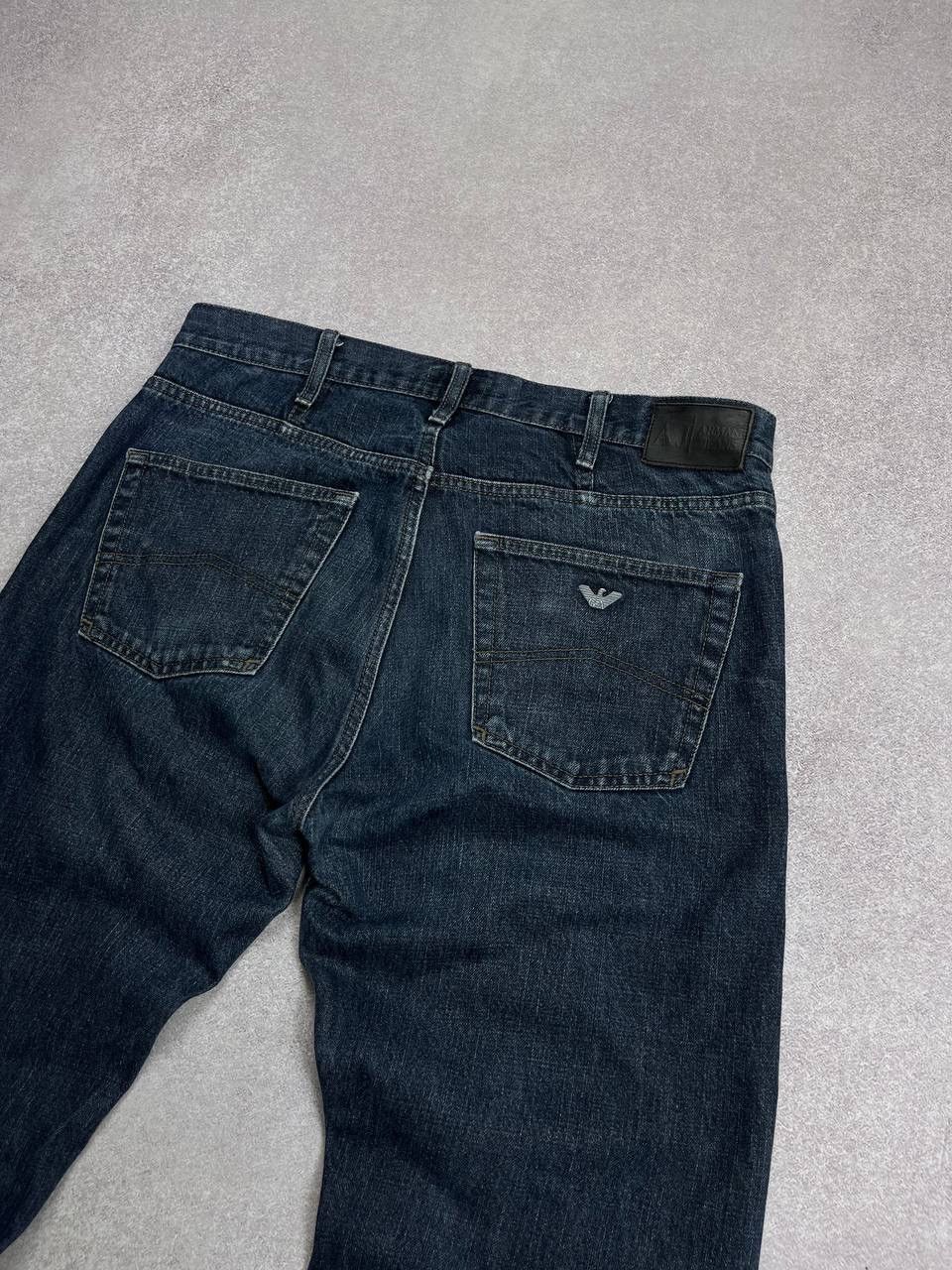 Armani Vintage Armani Indigo Pocket Logo Baggy Jeans 36 Size US 36 / EU 52 - 3 Thumbnail