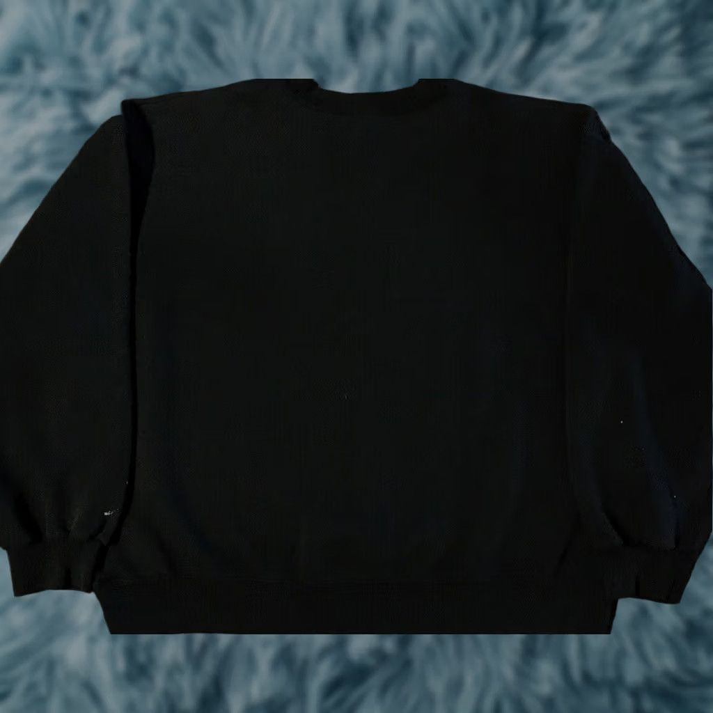 Fruit Of The Loom VINTAGE Fruit of the Loom Sweatshirt XL Black Distressed Paint Grunge Surf Skate Punk 80s Mens Size US XL / EU 56 / 4 - 1 Thumbnail