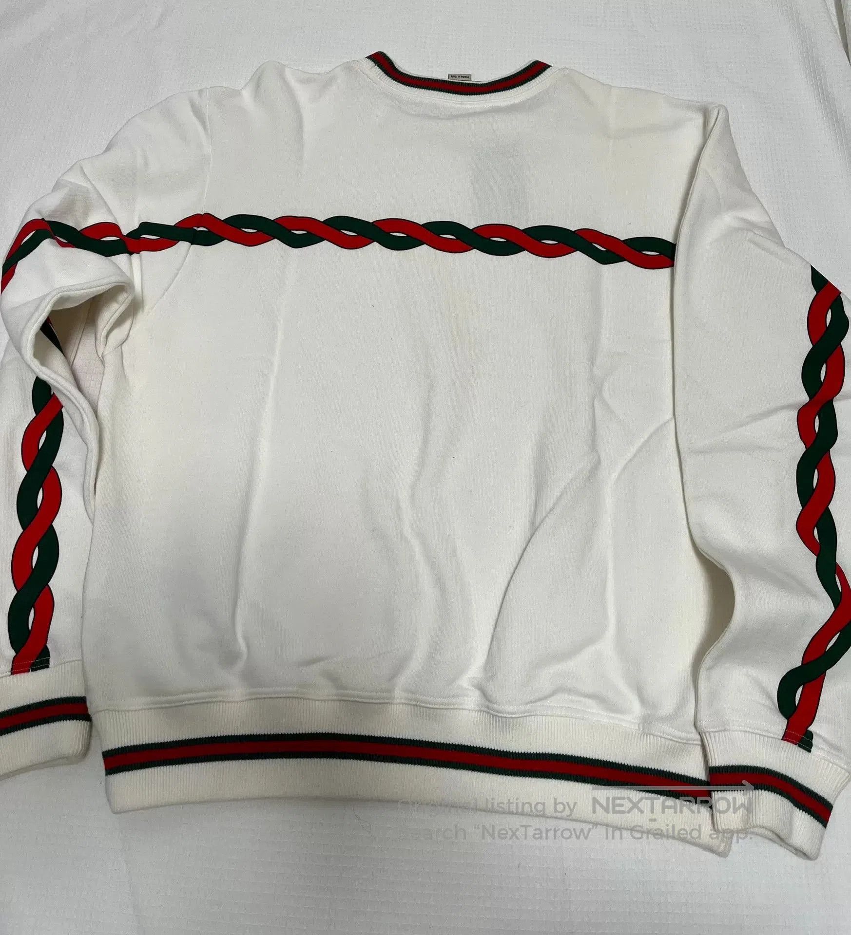 Gucci Gucci White Crewneck Sweatshirt S. Size US S / EU 44-46 / 1 - 8 Thumbnail