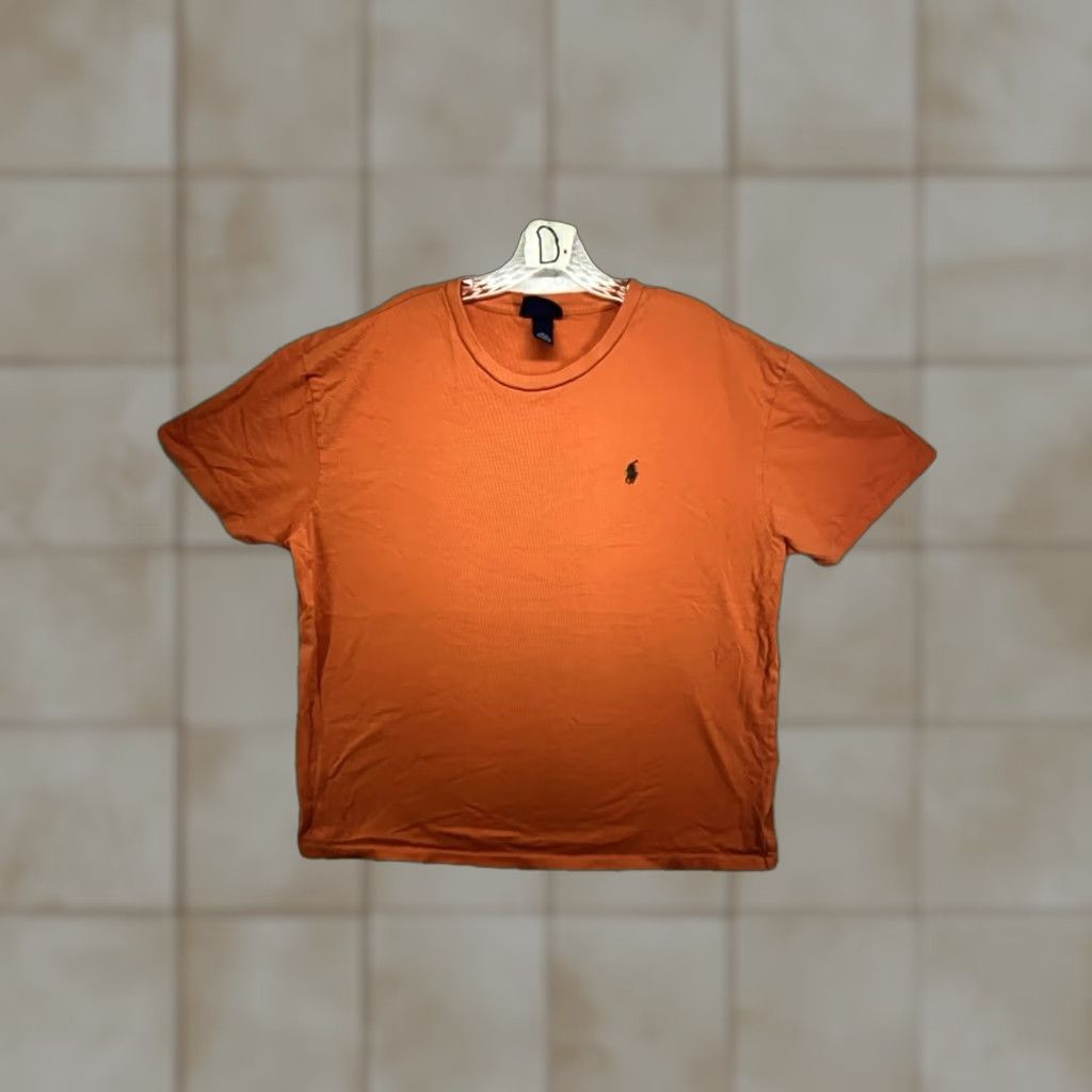 Vintage VINTAGE Polo Men’s T-Shirt Large Orange 90s Cotton Crew Neck Short Sleeve Beach Preppy Size US L / EU 52-54 / 3 - 1 Thumbnail