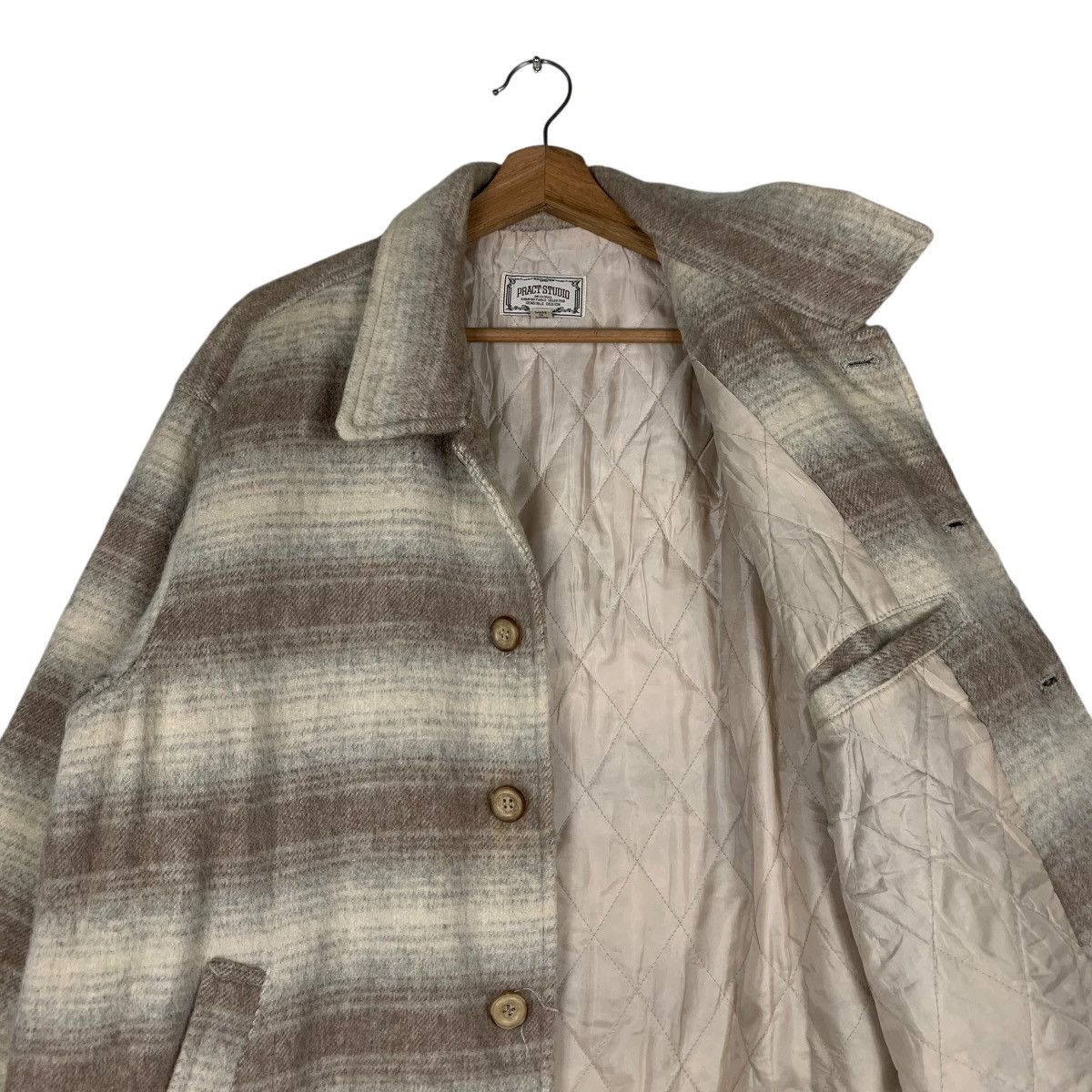 Flannel PRACT STUDIO Wool Rayon Flannel Jacket #1308-C59 Size US M / EU 48-50 / 2 - 10 Thumbnail